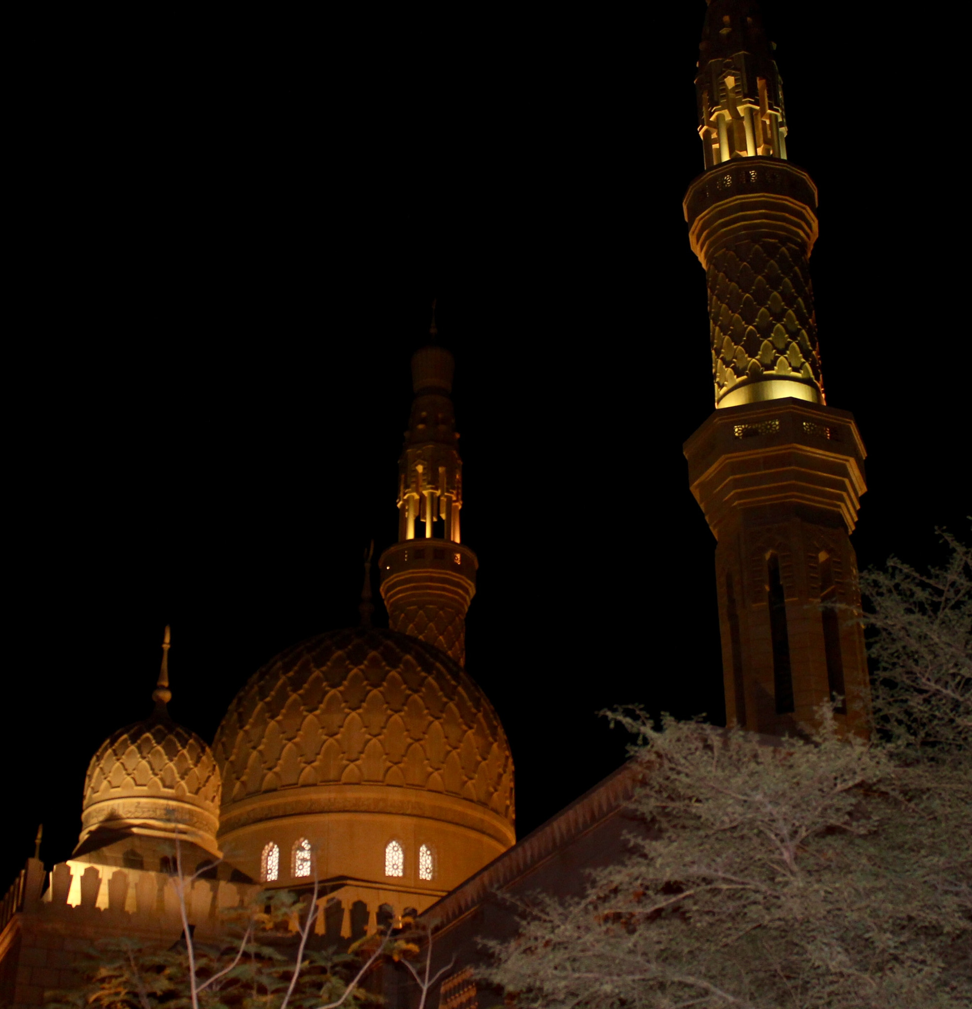 Canon EF-S 18-55mm F3.5-5.6 III sample photo. One of the many mosques in jumeirah dubai in the cool of the winter night photography