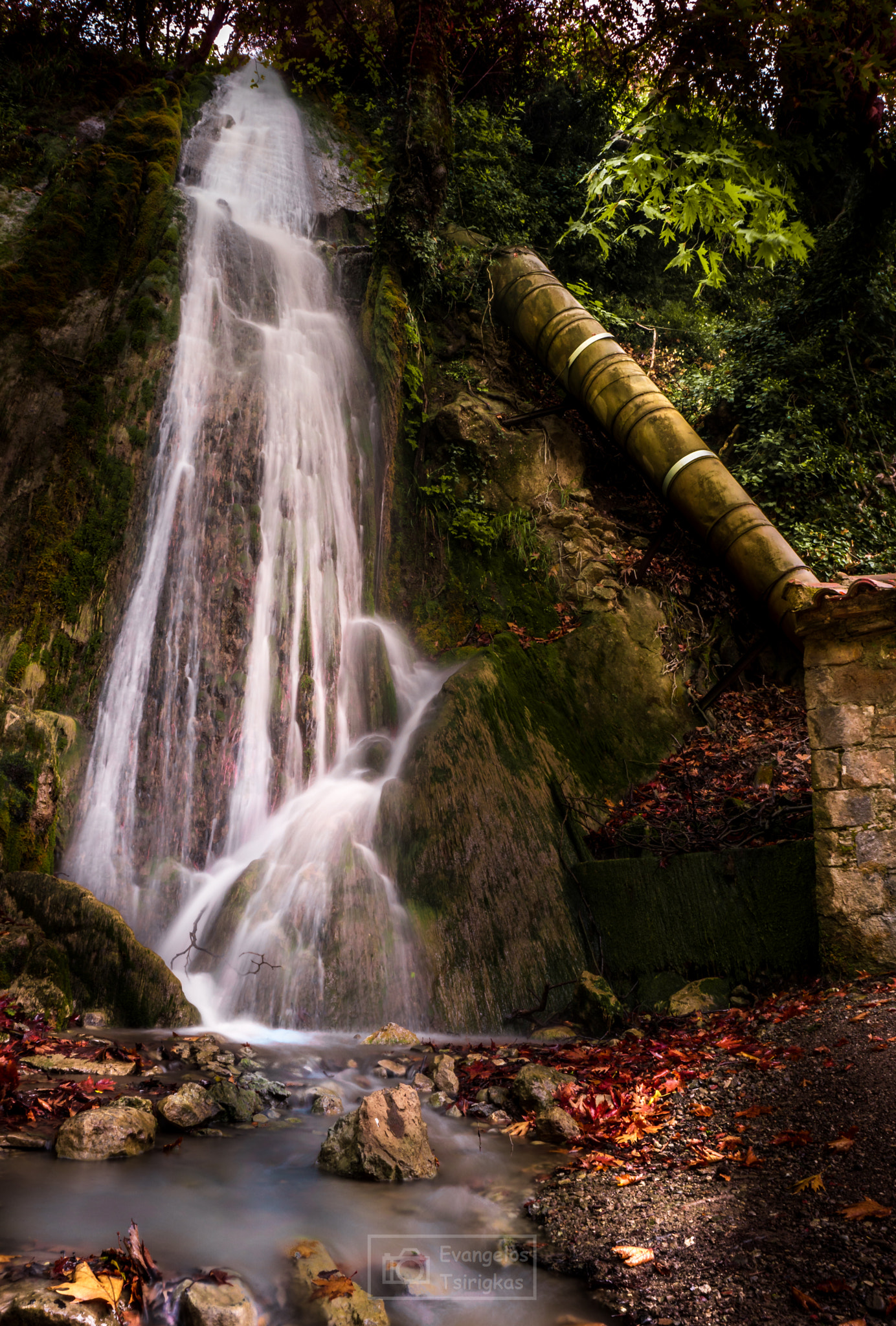Samsung NX1 + Samsung NX 16-50mm F3.5-5.6 Power Zoom ED OIS sample photo. Waterfall by the watermill photography