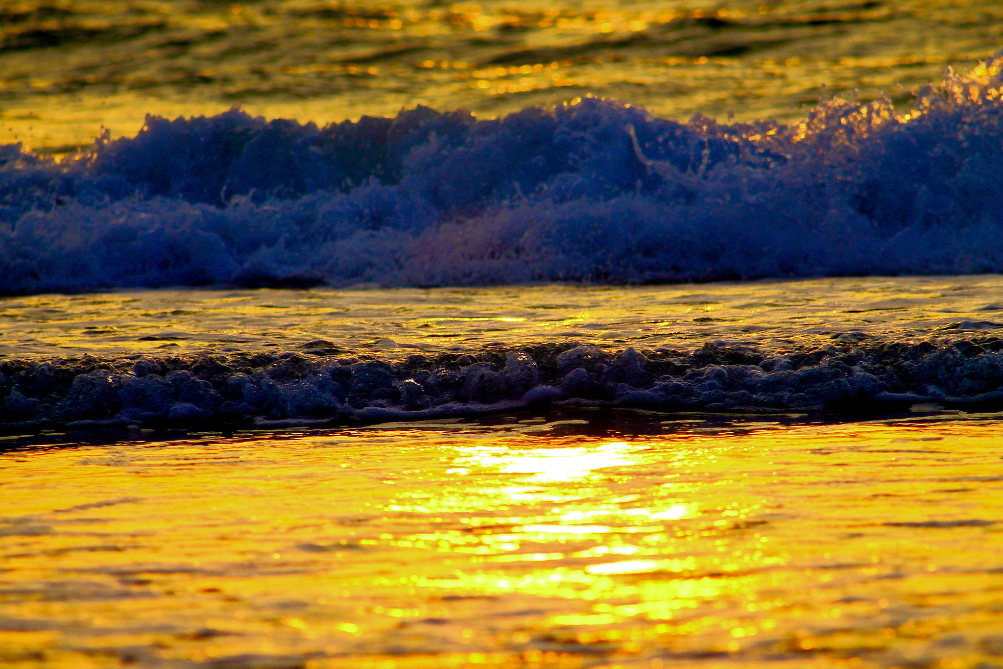 Canon EF75-300mm f/4-5.6 sample photo. White water turning to gold photography