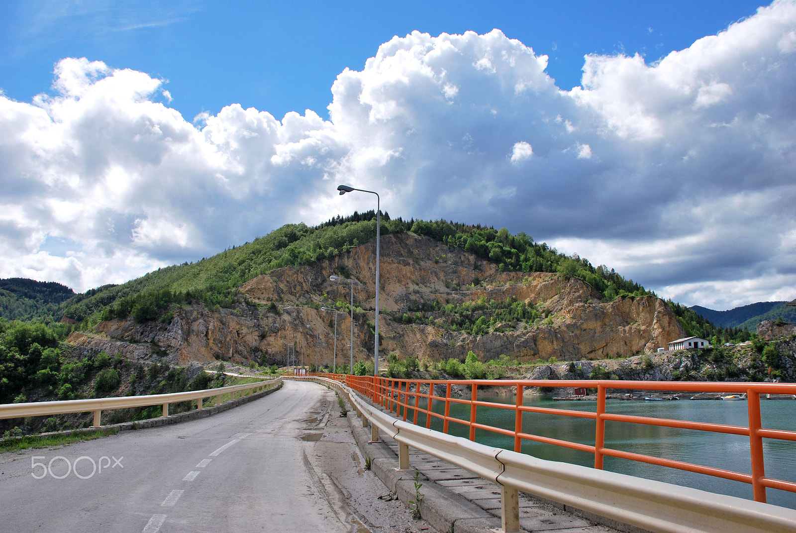 Nikon D60 sample photo. Road to zaovine lake photography