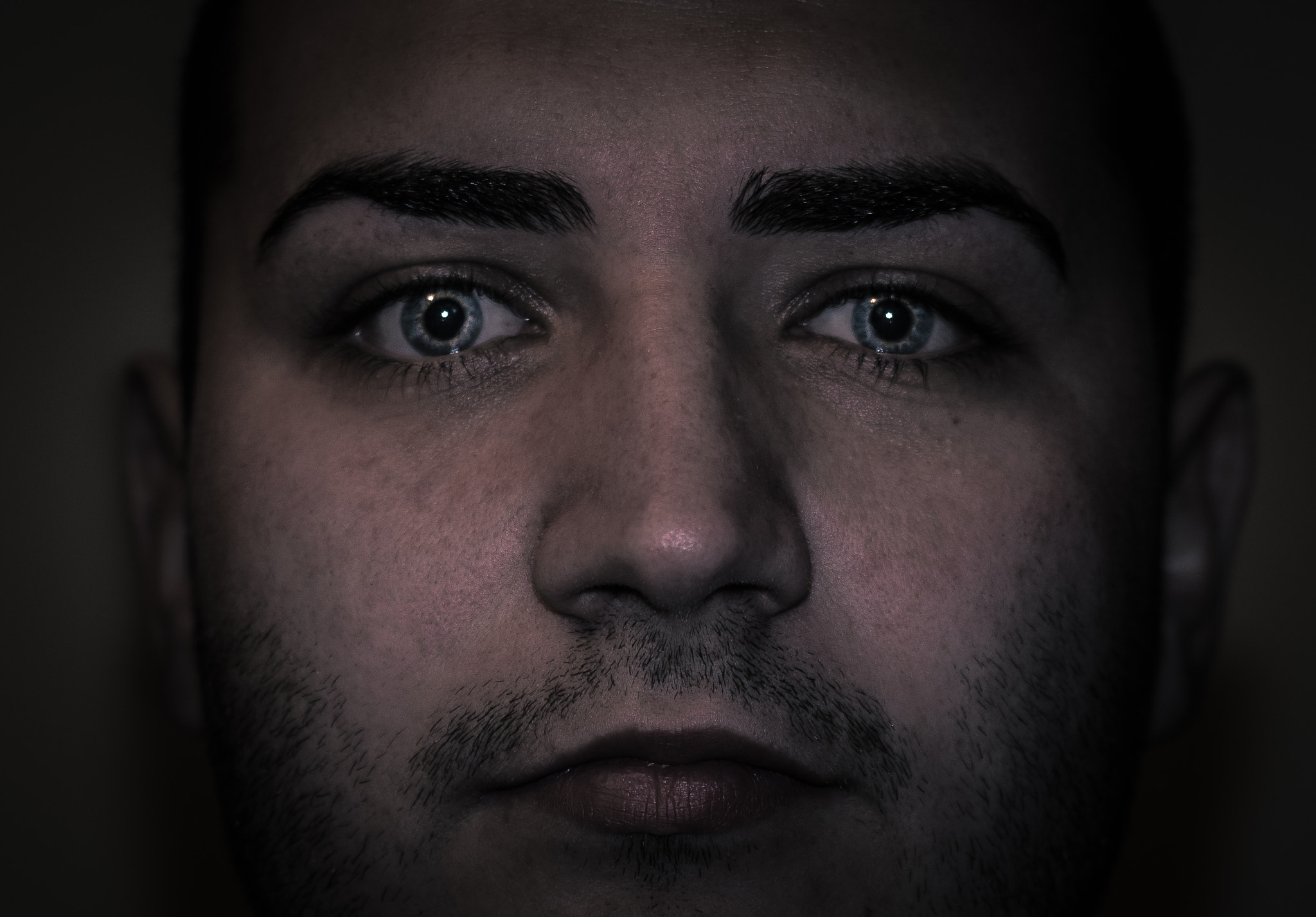 Nikon D7100 + AF Nikkor 50mm f/1.8 sample photo. Blue eyes  photography