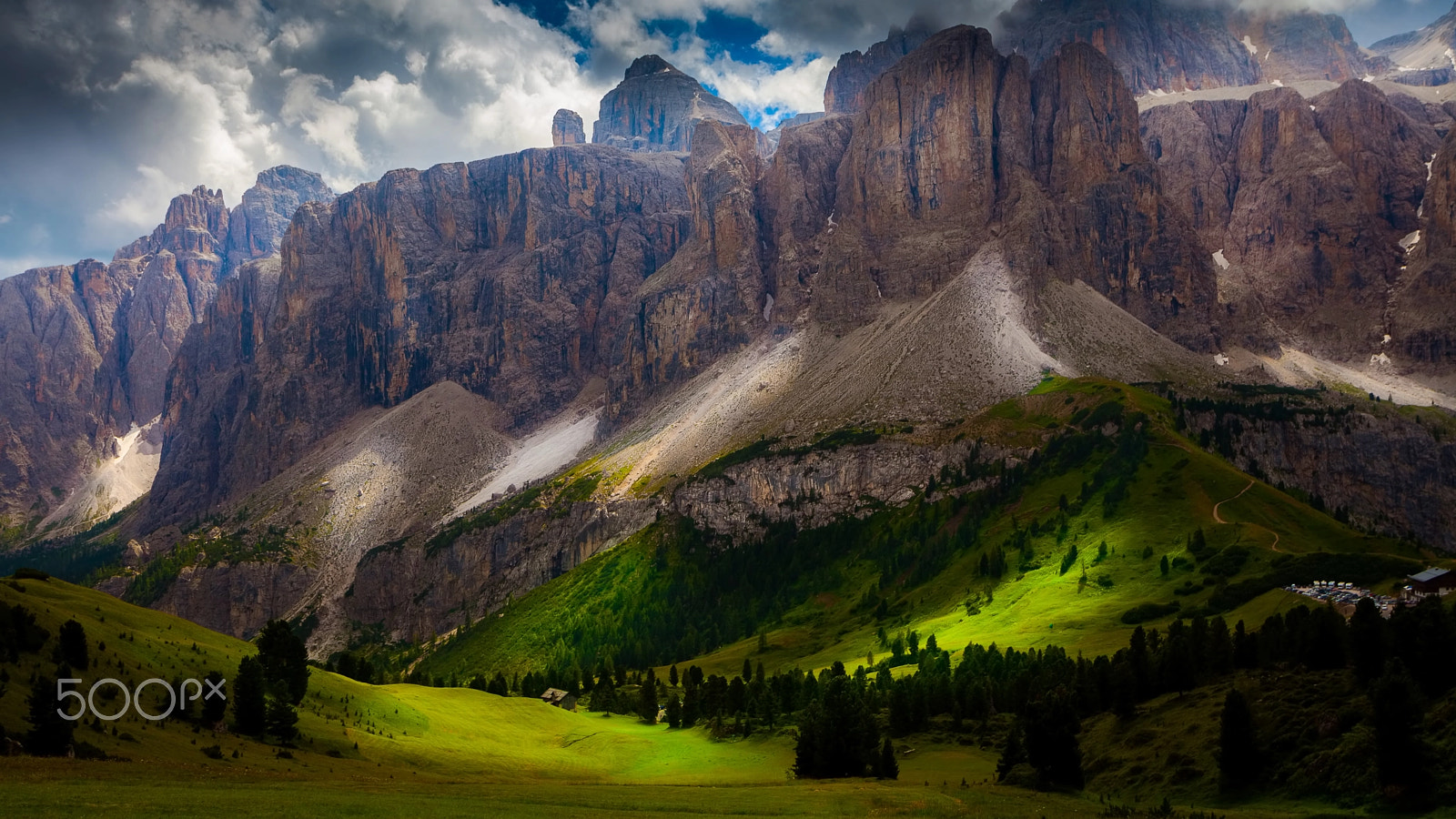 Canon EOS 5D Mark II + Canon EF 17-35mm f/2.8L sample photo. Mountain view in dolomites photography