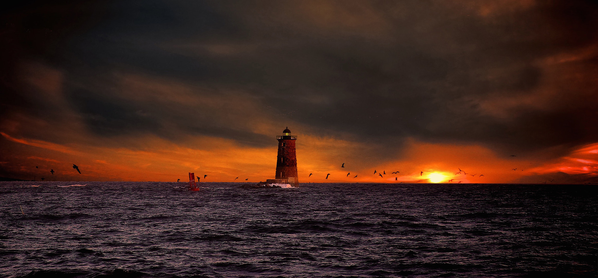 Canon POWERSHOT SD750 sample photo. Whaleback light house photography