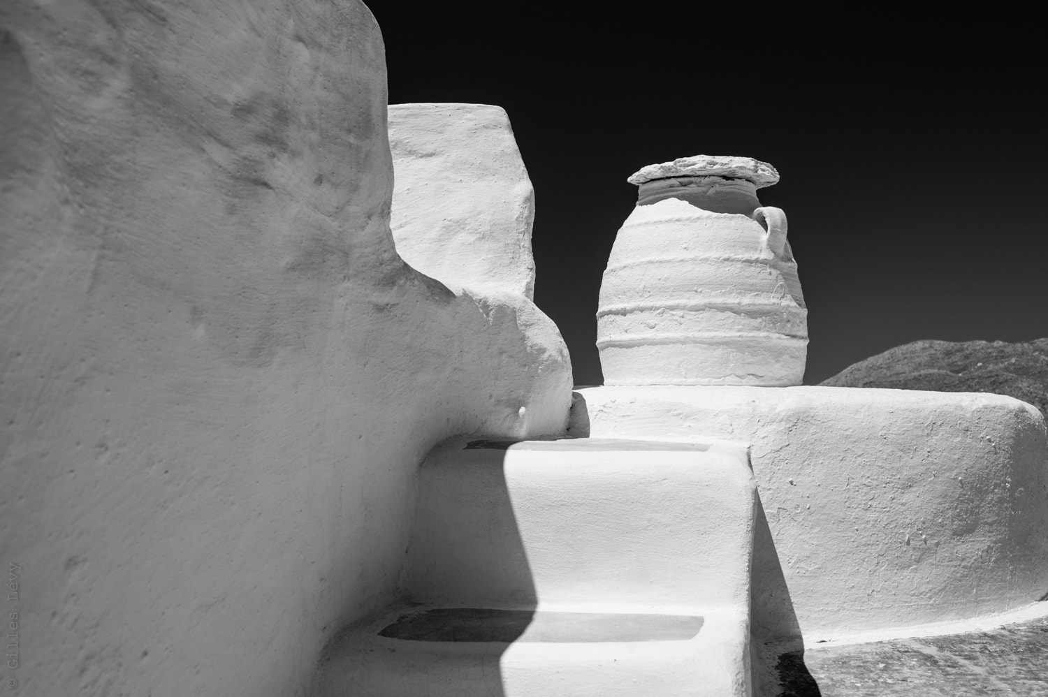 Nikon D700 sample photo. Black and white in langada, amorgos photography