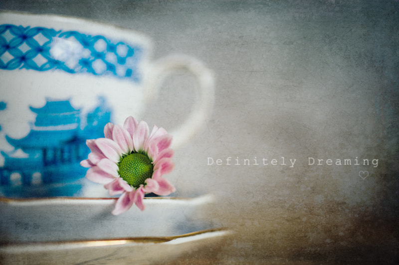 Sony a99 II sample photo. Vintage tea cup & tiny flower photography