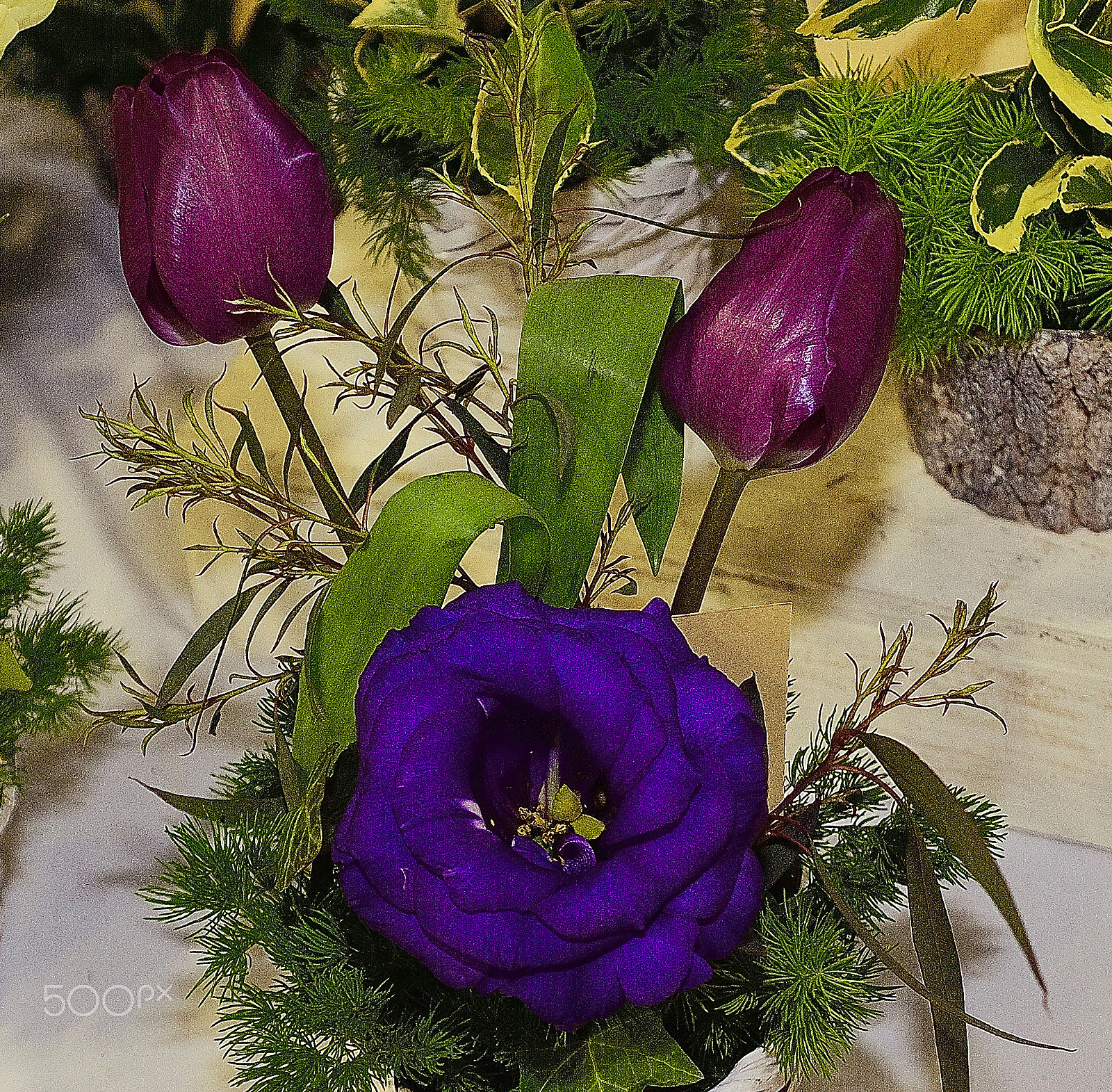 Nikon D200 sample photo. Roses and tulips arrangement photography