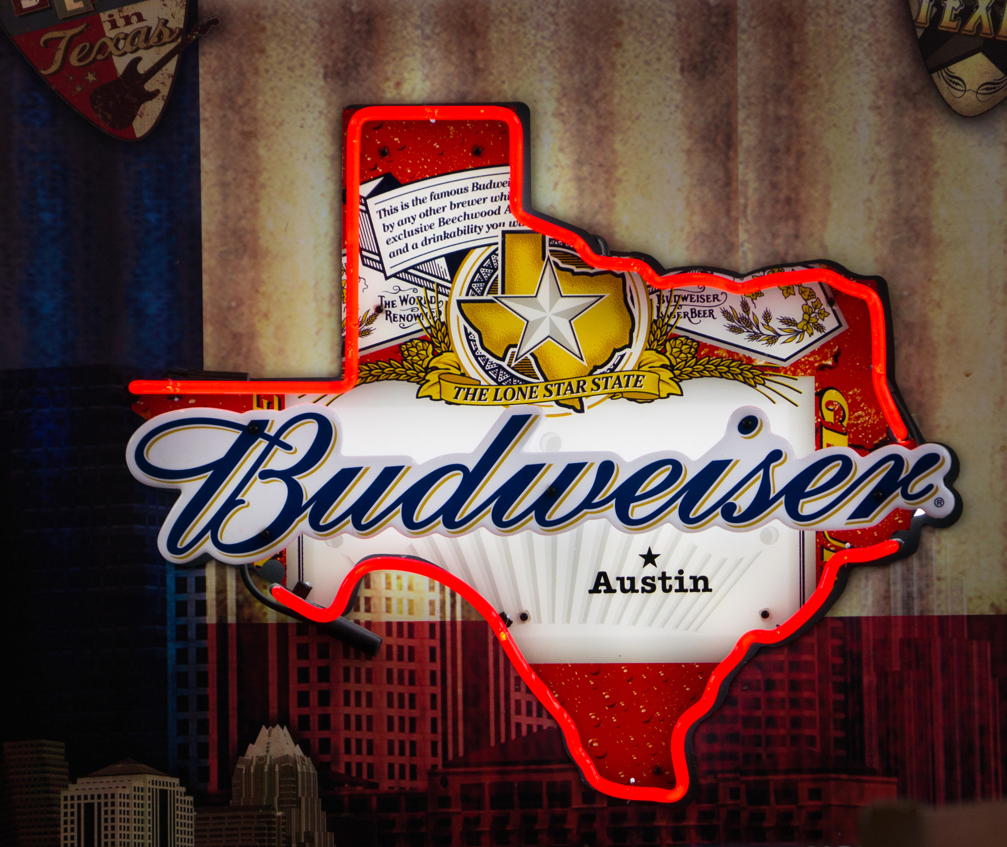 Sony DT 16-105mm F3.5-5.6 sample photo. Budweiser texas photography