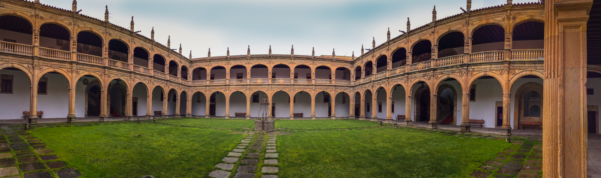 iPad mini 2 back camera 3.3mm f/2.4 sample photo. The court yard of archbishop fonseca college photography
