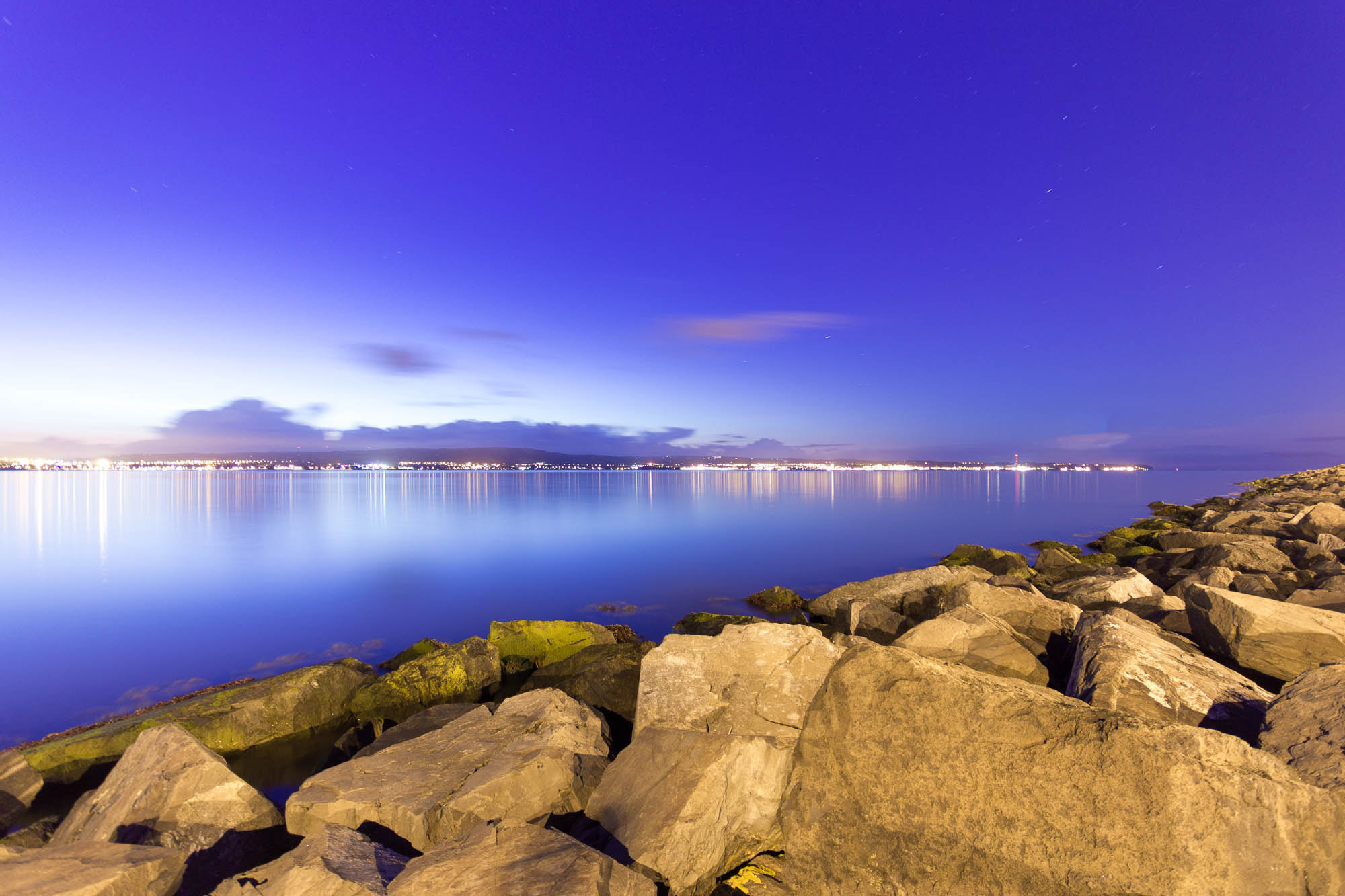 Belfast Lough At Night