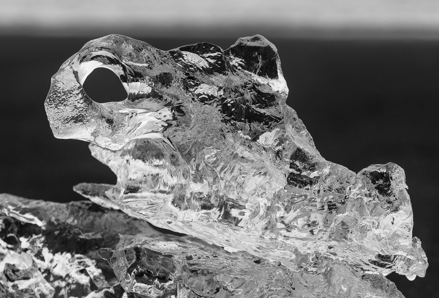 135mm F2 sample photo. Glacier ice photography