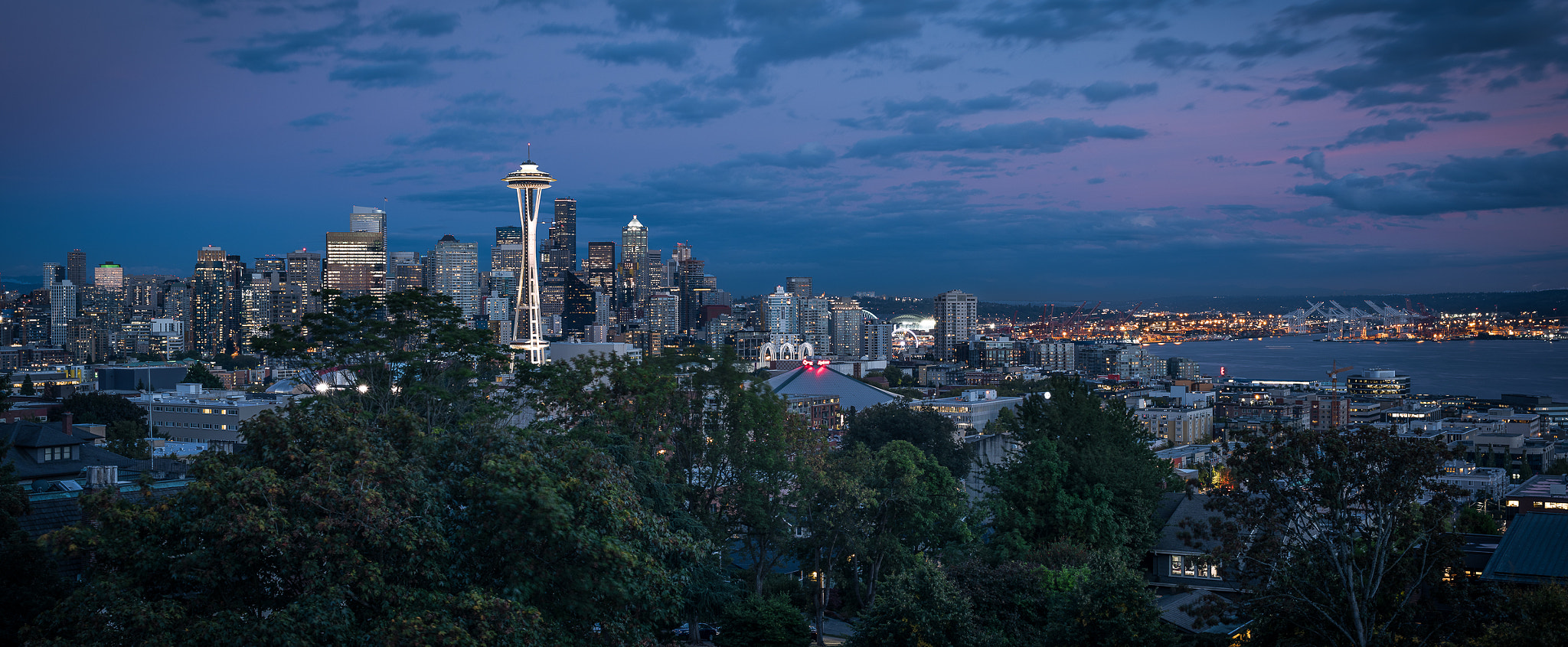 Nikon PC-E Nikkor 45mm F2.8D ED Tilt-Shift sample photo. Seattle from kerry park photography