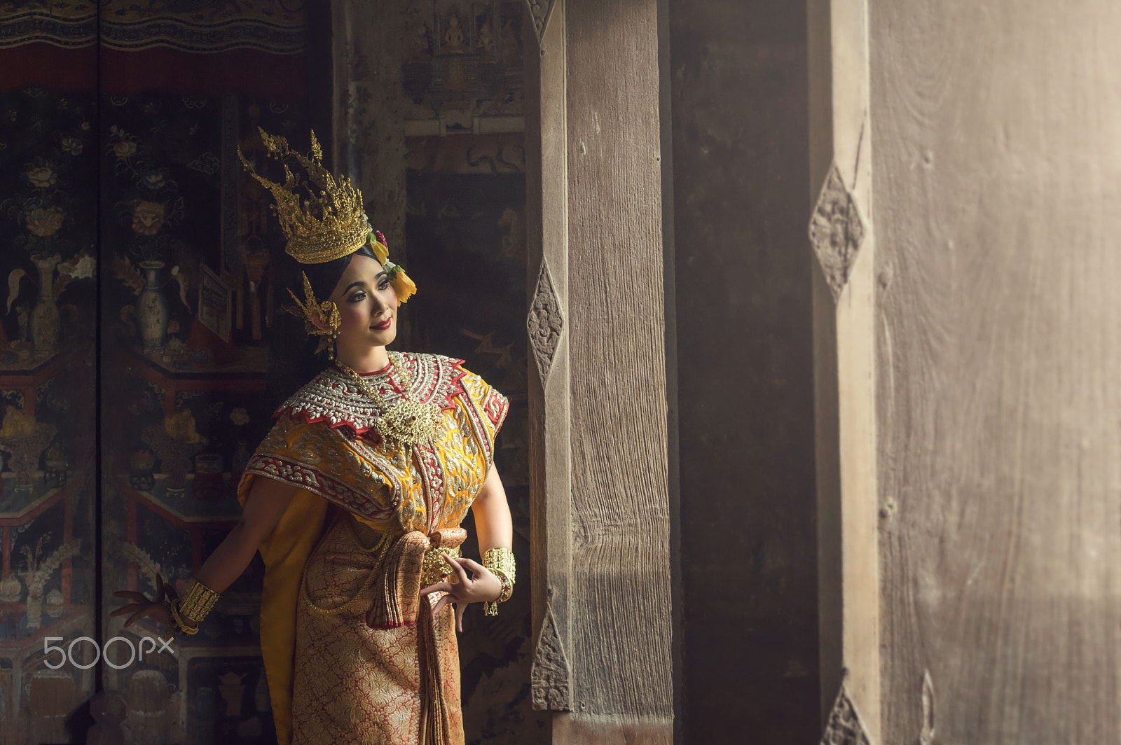 Pentax K-3 II sample photo. Portrait of beautiful young girl thai dancing art, pantomime per photography