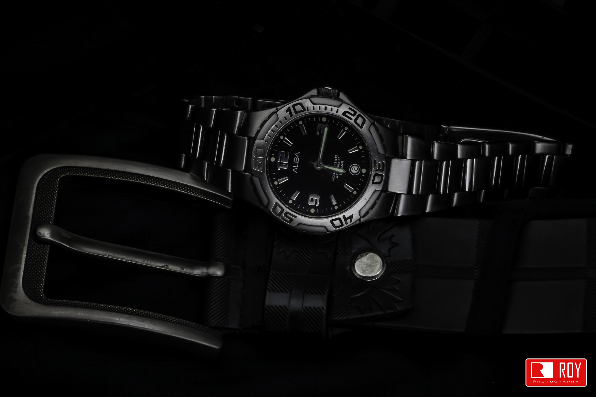 Canon EOS 7D + Canon EF 50mm F1.8 II sample photo. Watch+belt photography