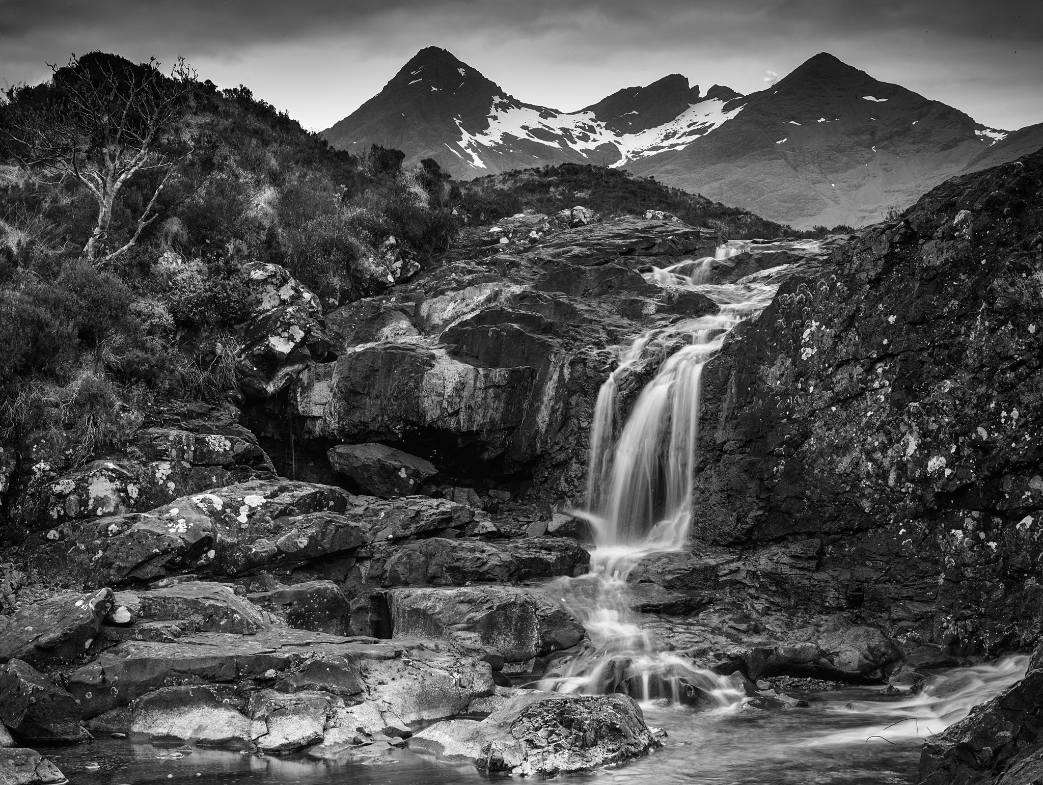 Phase One IQ260 sample photo. Cuillins and sligachan falls, scotland photography