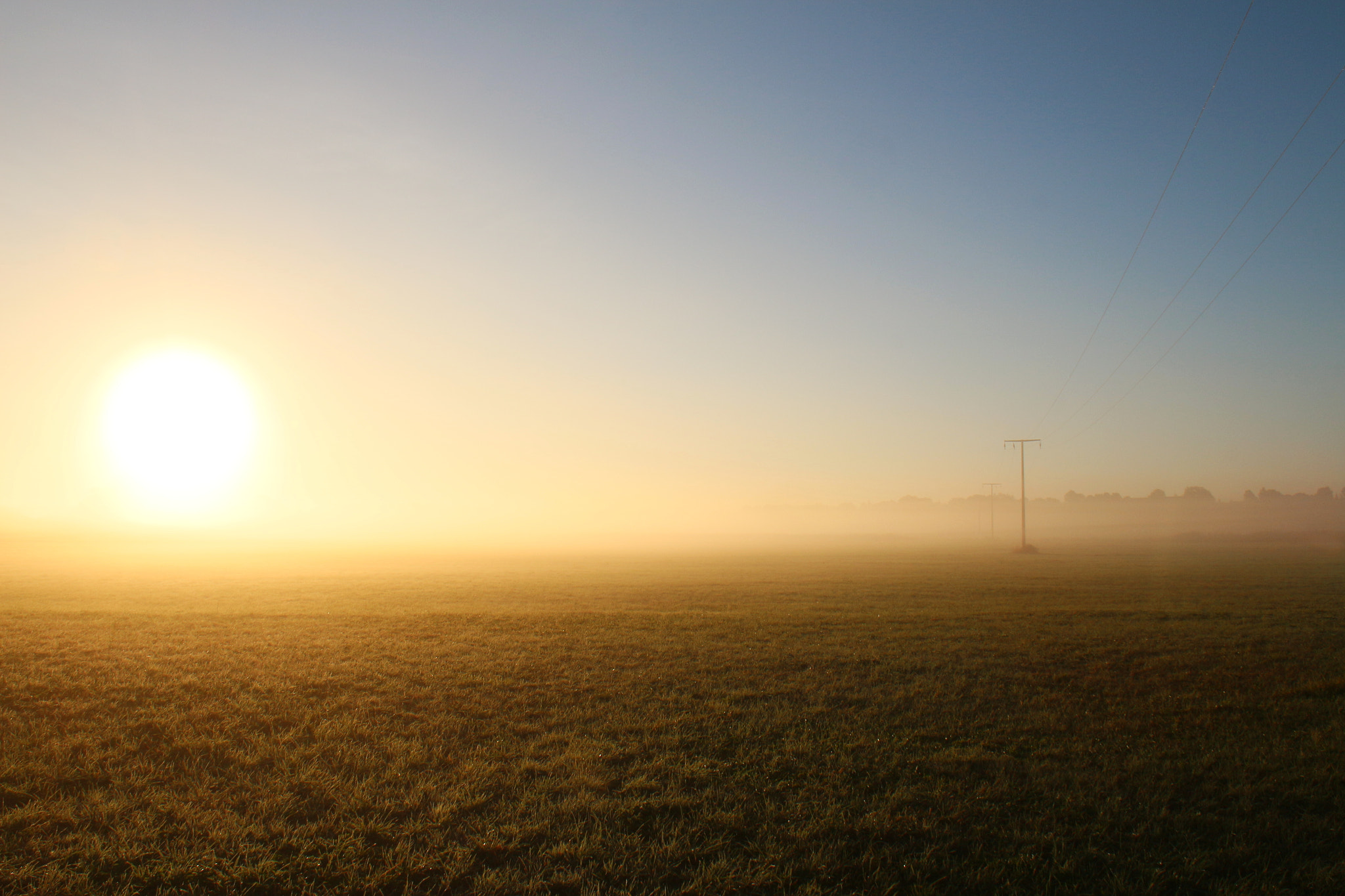 Sigma 18-50mm F2.8-4.5 DC OS HSM sample photo. Morgensonnennebel, morning sun fog dawn photography