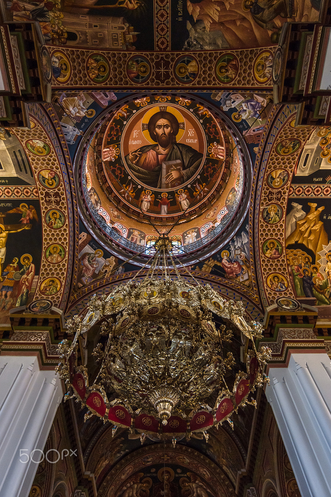 Sony SLT-A77 sample photo. Interior of agios minas cathedral. crete photography