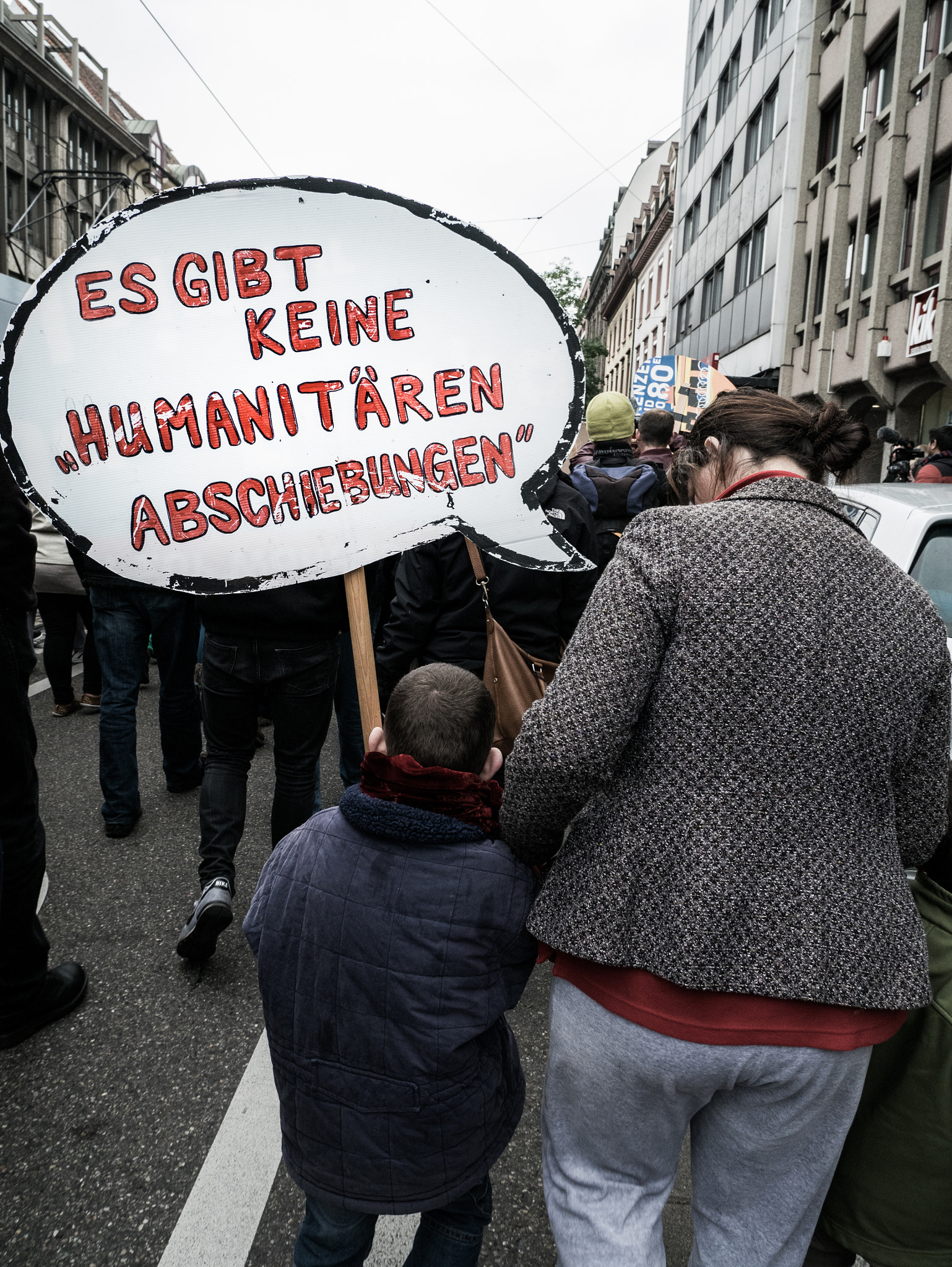 Panasonic Lumix DMC-GM1 sample photo. Refugees welcome freiburg photography