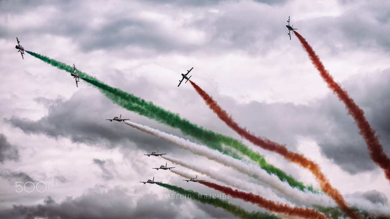 Canon EOS-1D Mark II N sample photo. Frecce tricolori photography