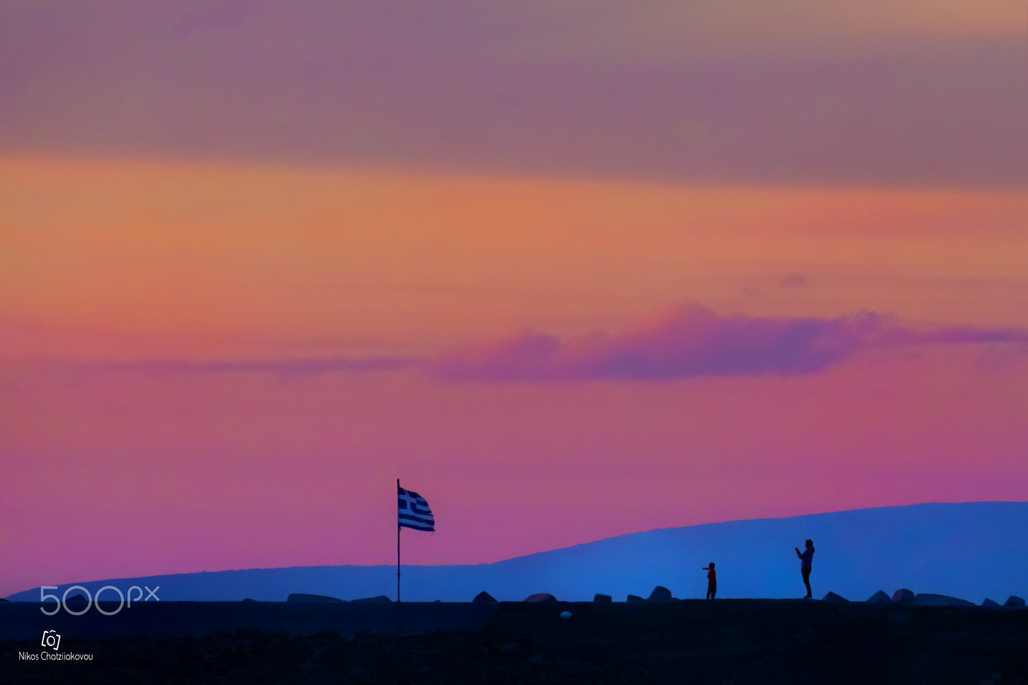 Sony E PZ 18-200mm F3.5-6.3 OSS sample photo. Greek flag photography