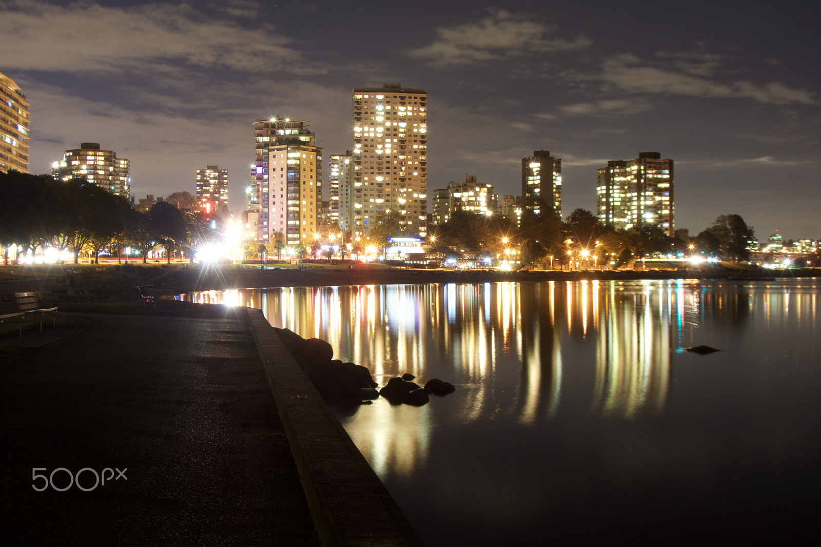 Minolta AF 28-85mm F3.5-4.5 sample photo. Vancouver at night - west end photography
