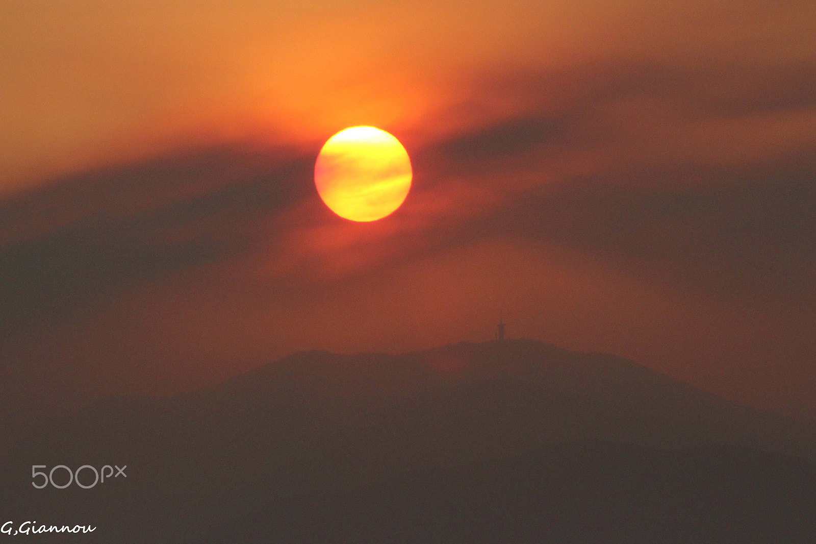 Canon EF 75-300mm f/4-5.6 USM sample photo. Red sunset photography