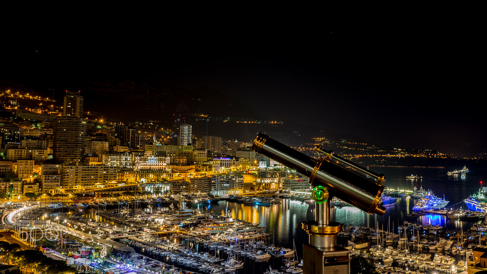 Sony a99 II + Sigma 35mm F1.4 DG HSM Art sample photo. Monaco - port with telescope photography