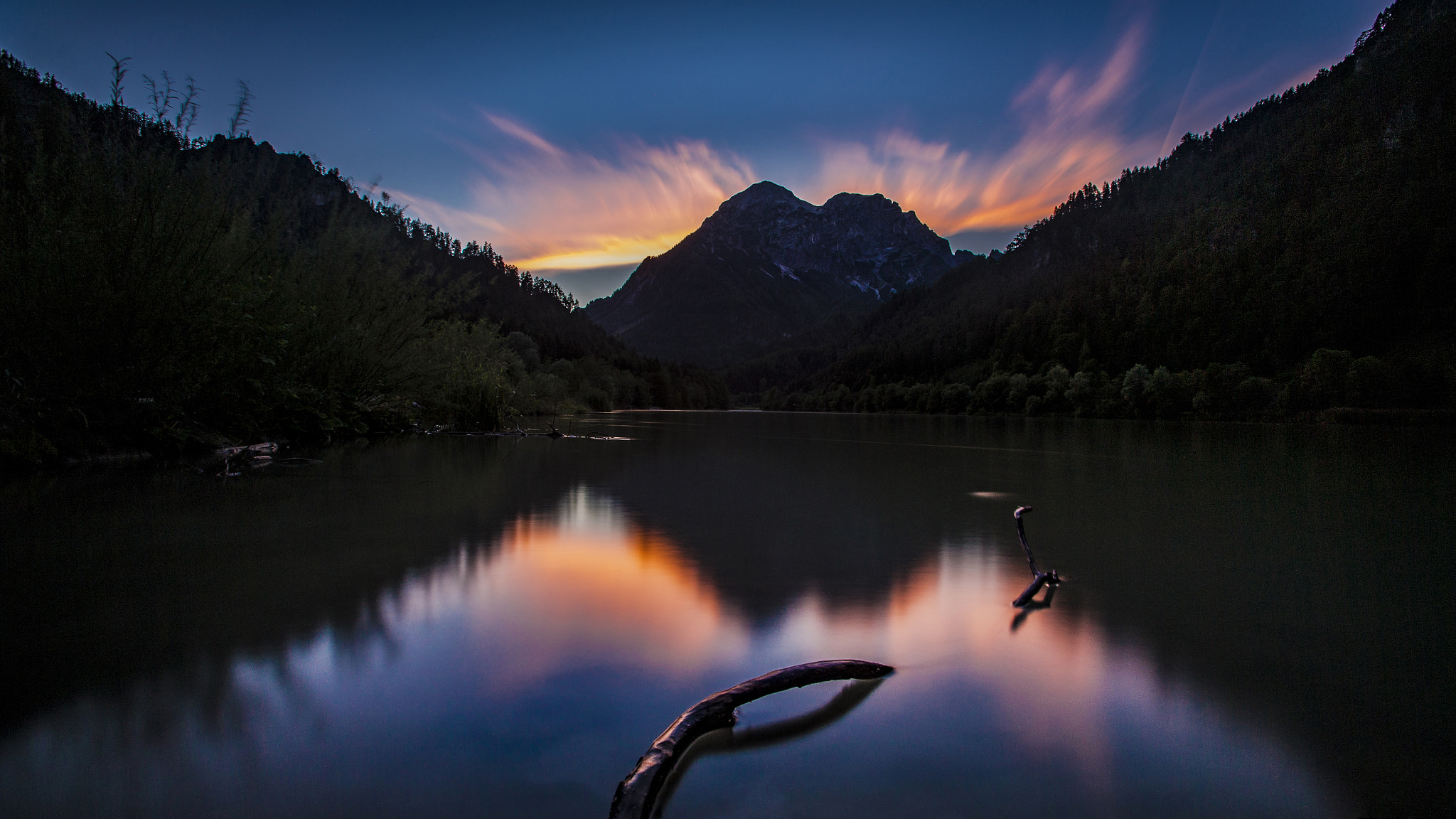Canon EF 16-35mm F2.8L USM sample photo. Sunset- national park gesäuse photography