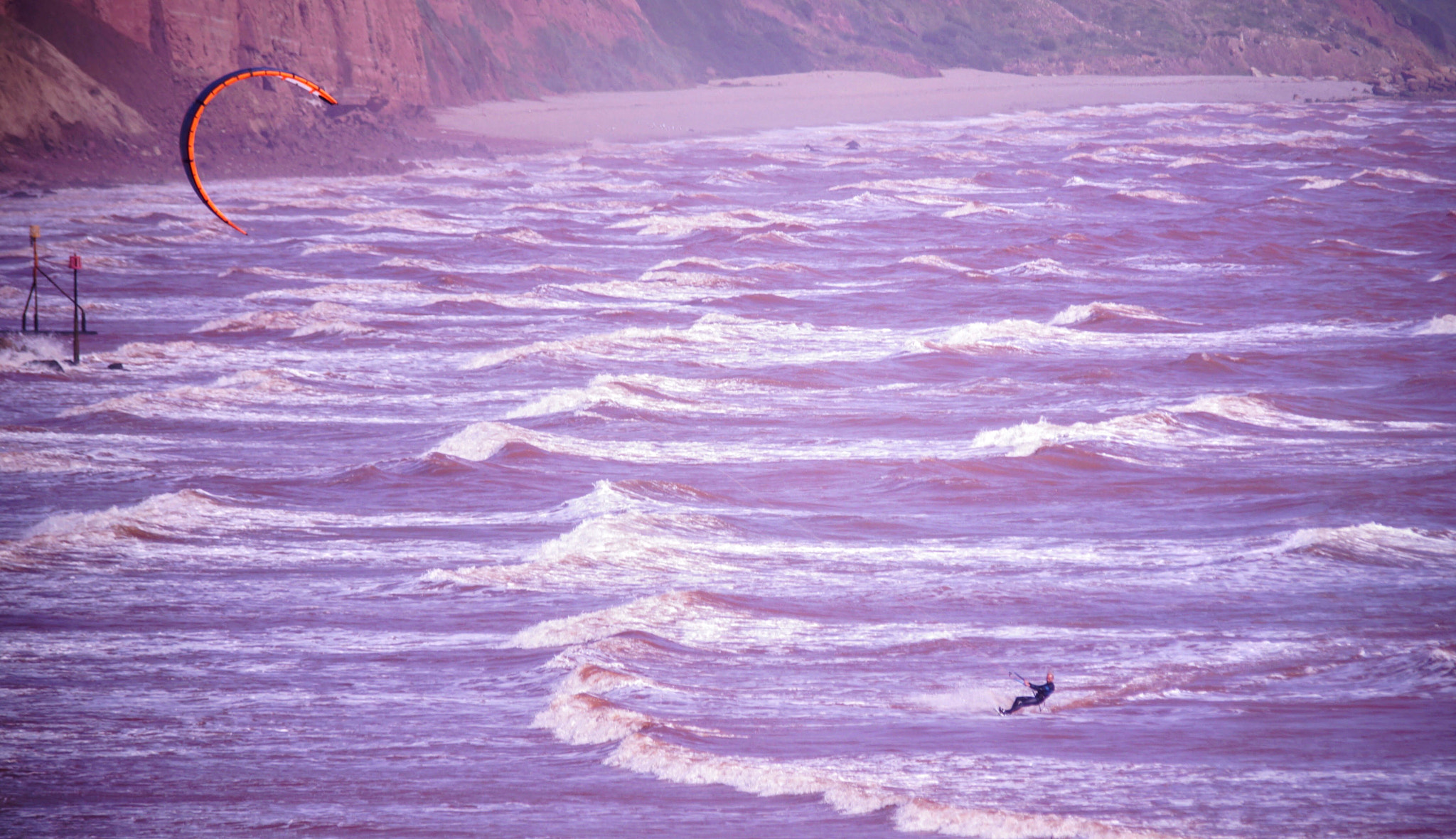 Sony SLT-A58 sample photo. Kite surfer photography