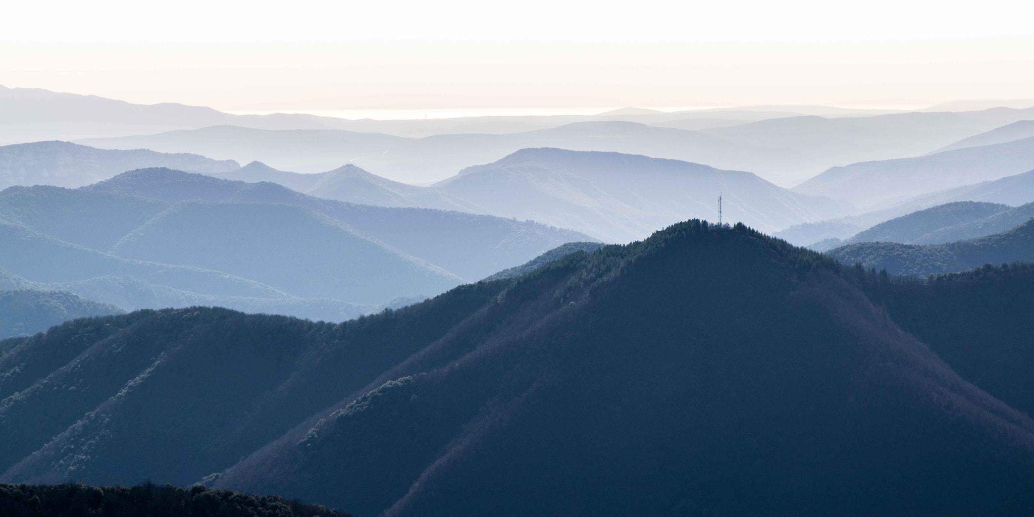 AF Zoom-Nikkor 28-105mm f/3.5-4.5D IF sample photo. Sunset over the cevennes photography