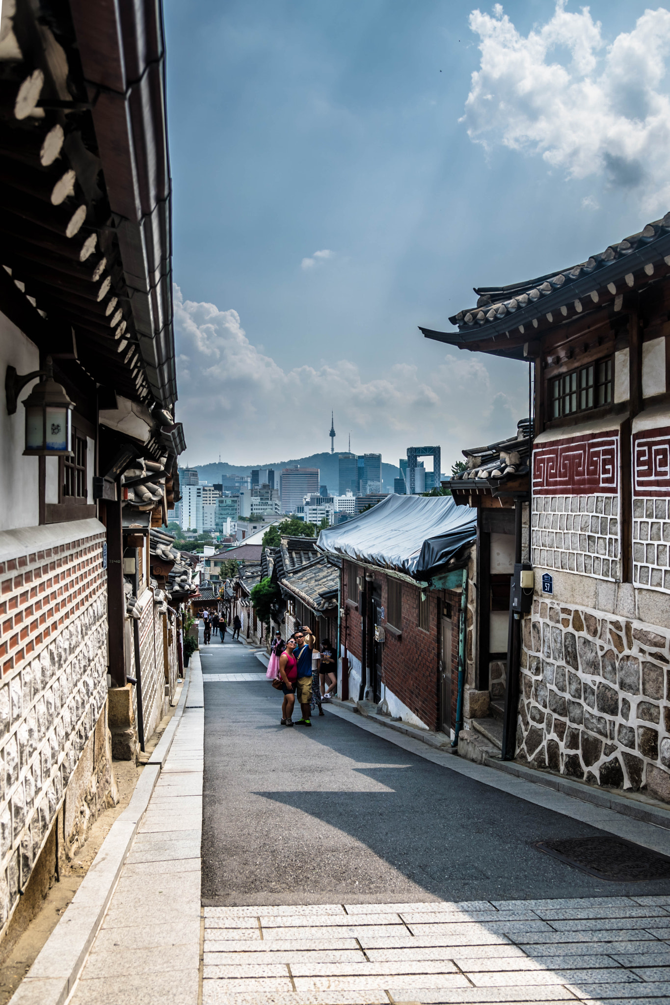 Nikon D5300 + Sigma 18-50mm F2.8 EX DC Macro sample photo. Bukcheon village alley photography