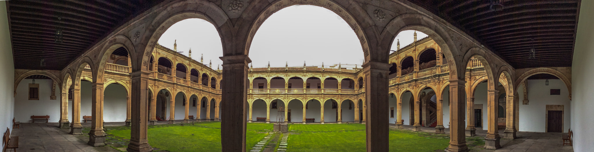 iPad mini 2 back camera 3.3mm f/2.4 sample photo. The court yard of archbishop fonseca college photography