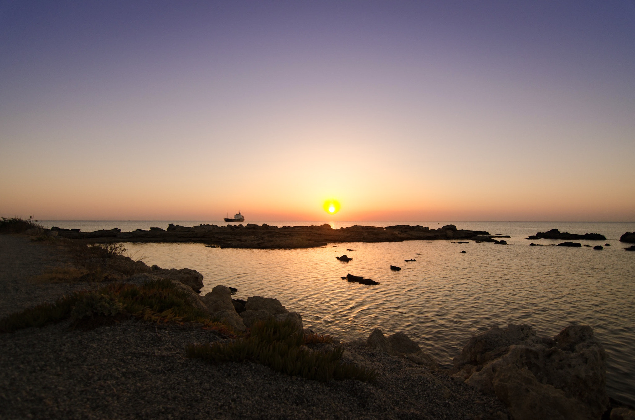Tokina AT-X Pro 11-16mm F2.8 DX sample photo. Sunrise in kalithea beach, rhodes. photography