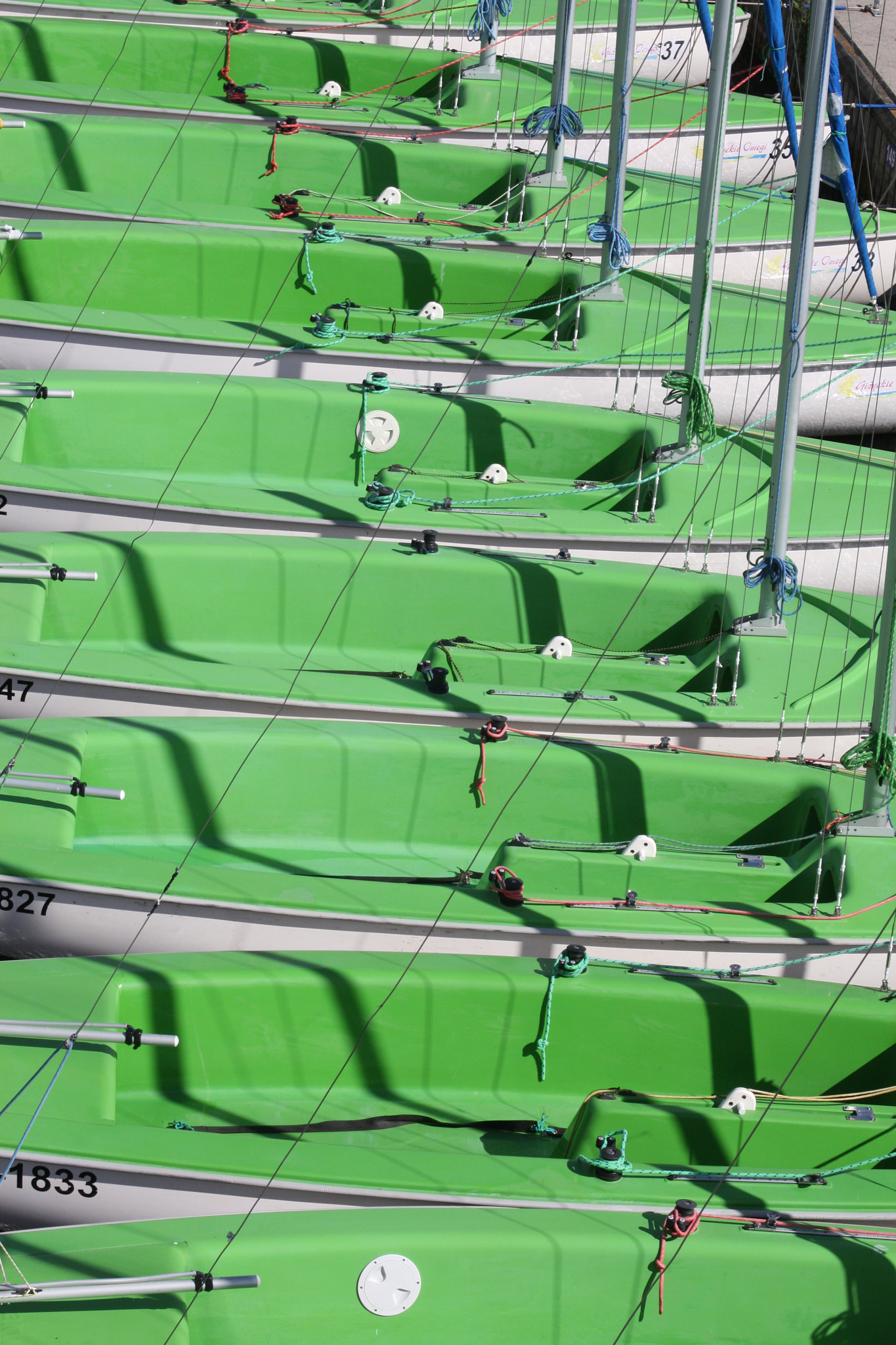 Canon EF 28-80mm f/3.5-5.6 sample photo. Boats, green photography
