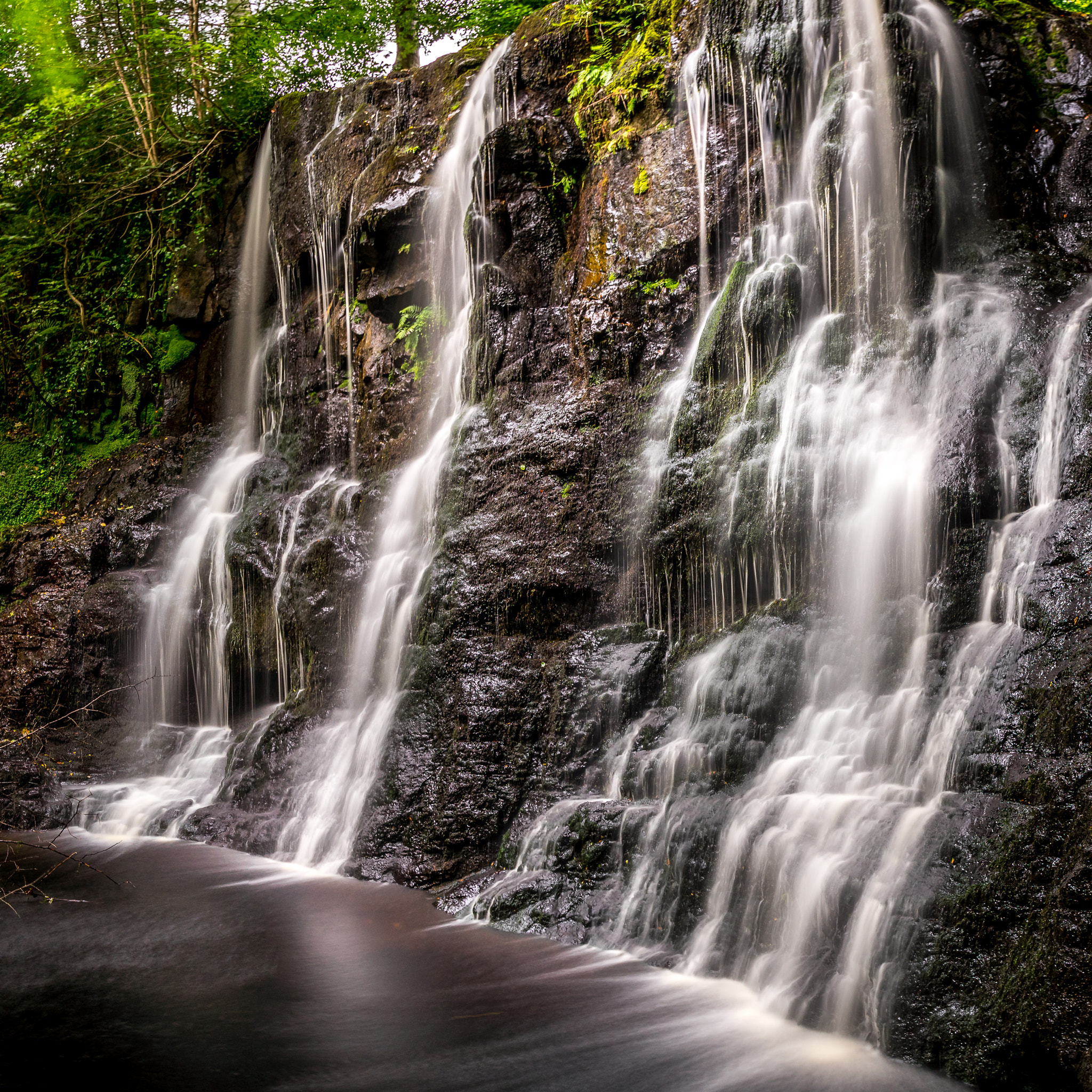 Pentax K-3 sample photo. Glenariff waterfall photography