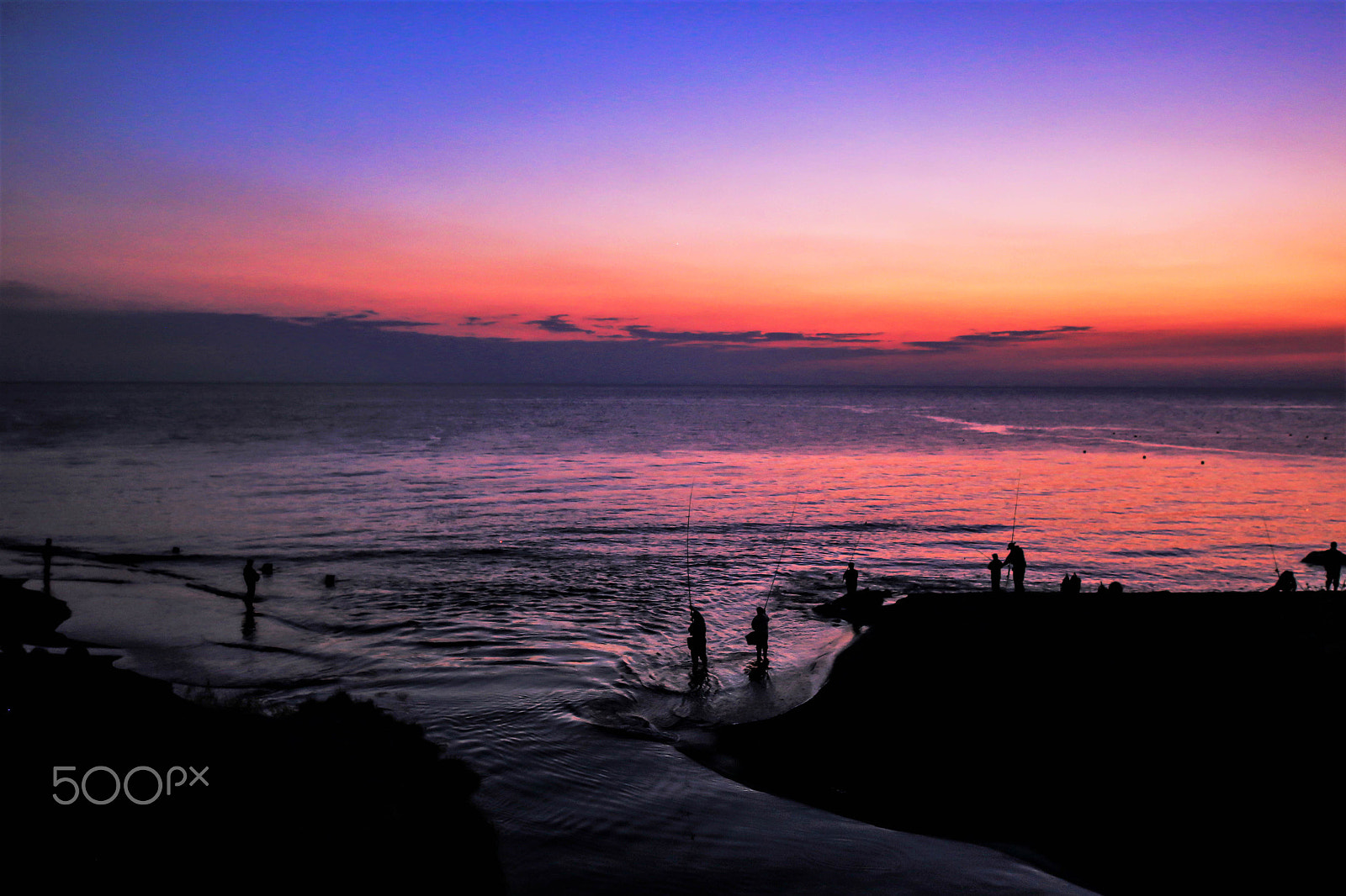 Sigma 20mm F1.4 DG HSM Art sample photo. Salmon fishing and sunset photography