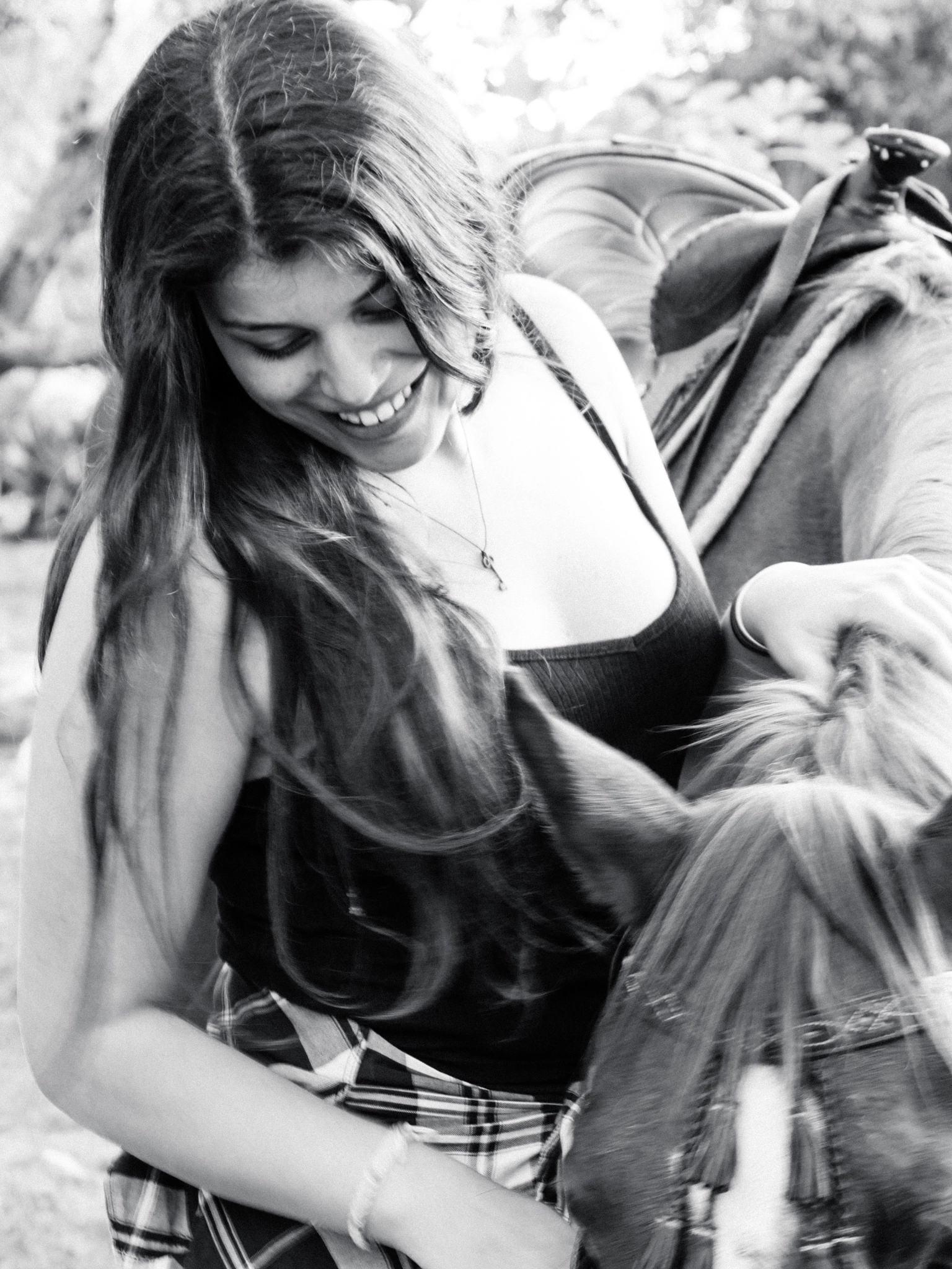 Olympus OM-D E-M10 sample photo. The girl and the horse photography