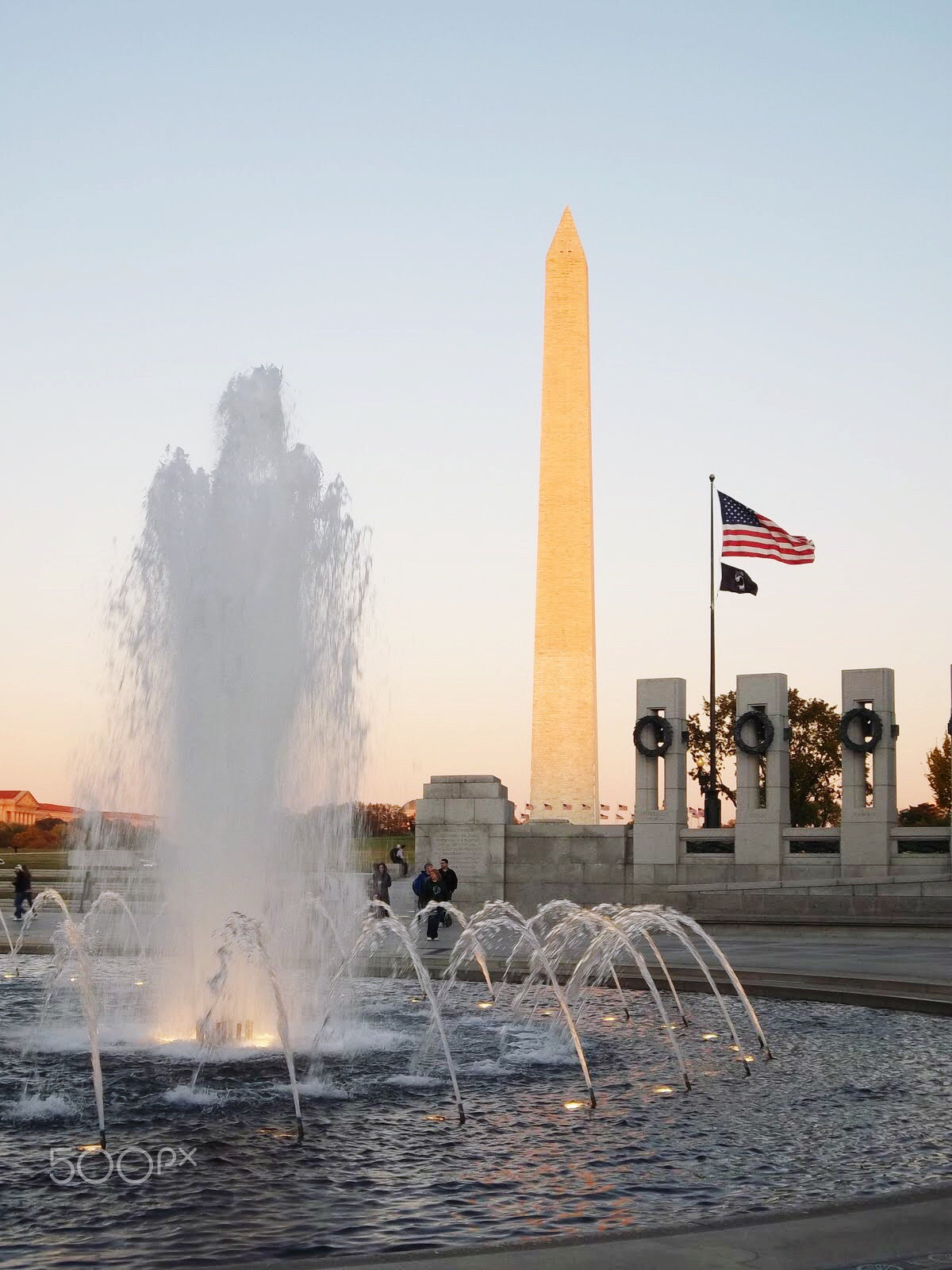 Kodak EASYSHARE CAMERA, M522 sample photo. Washington monument as seen from the wwii memorial. photography