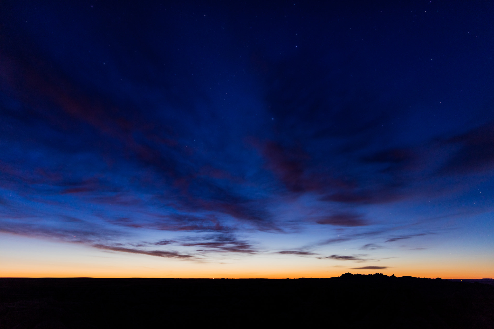 Canon EOS 5DS + Canon EF 24mm F1.4L II USM sample photo. Badlands silhouette sunrise photography