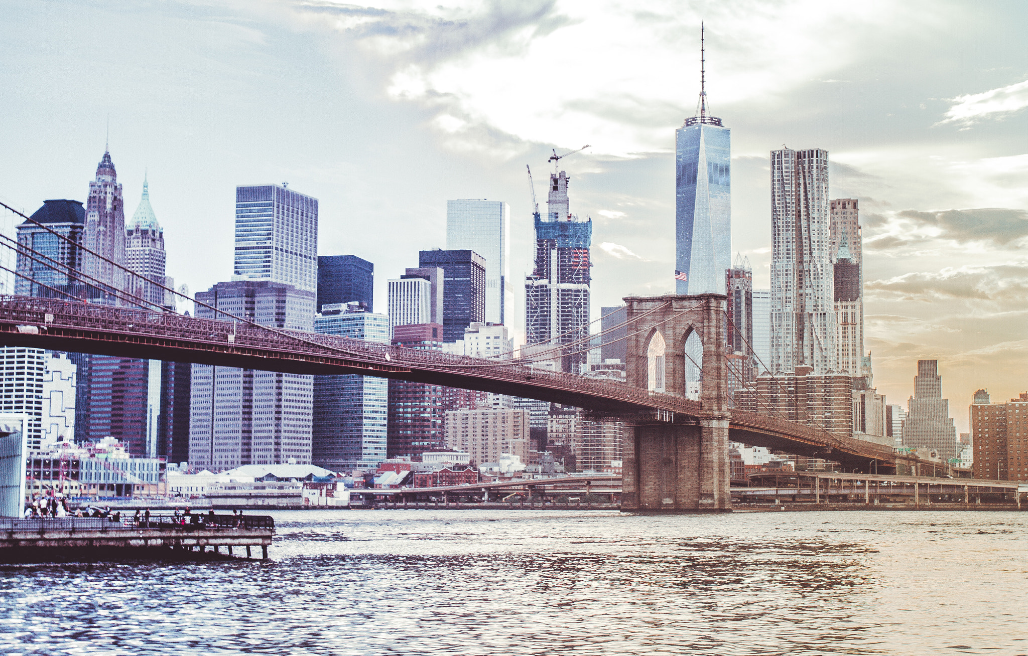 Canon EOS 7D + Canon EF 16-35mm F2.8L USM sample photo. Brooklyn bridge and fidi photography