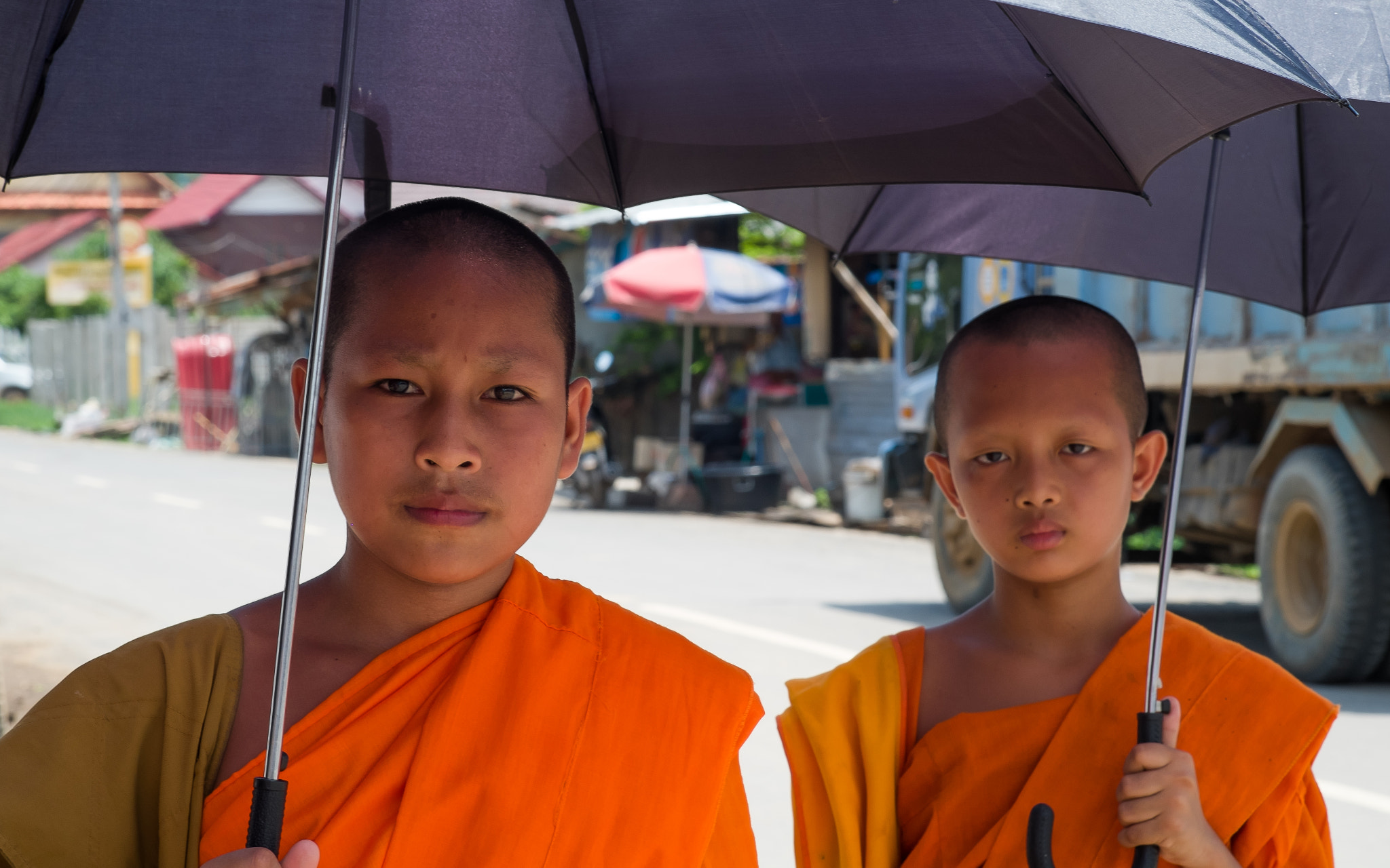 Fujifilm X-E1 + Fujifilm XF 60mm F2.4 R Macro sample photo. Novice monks photography