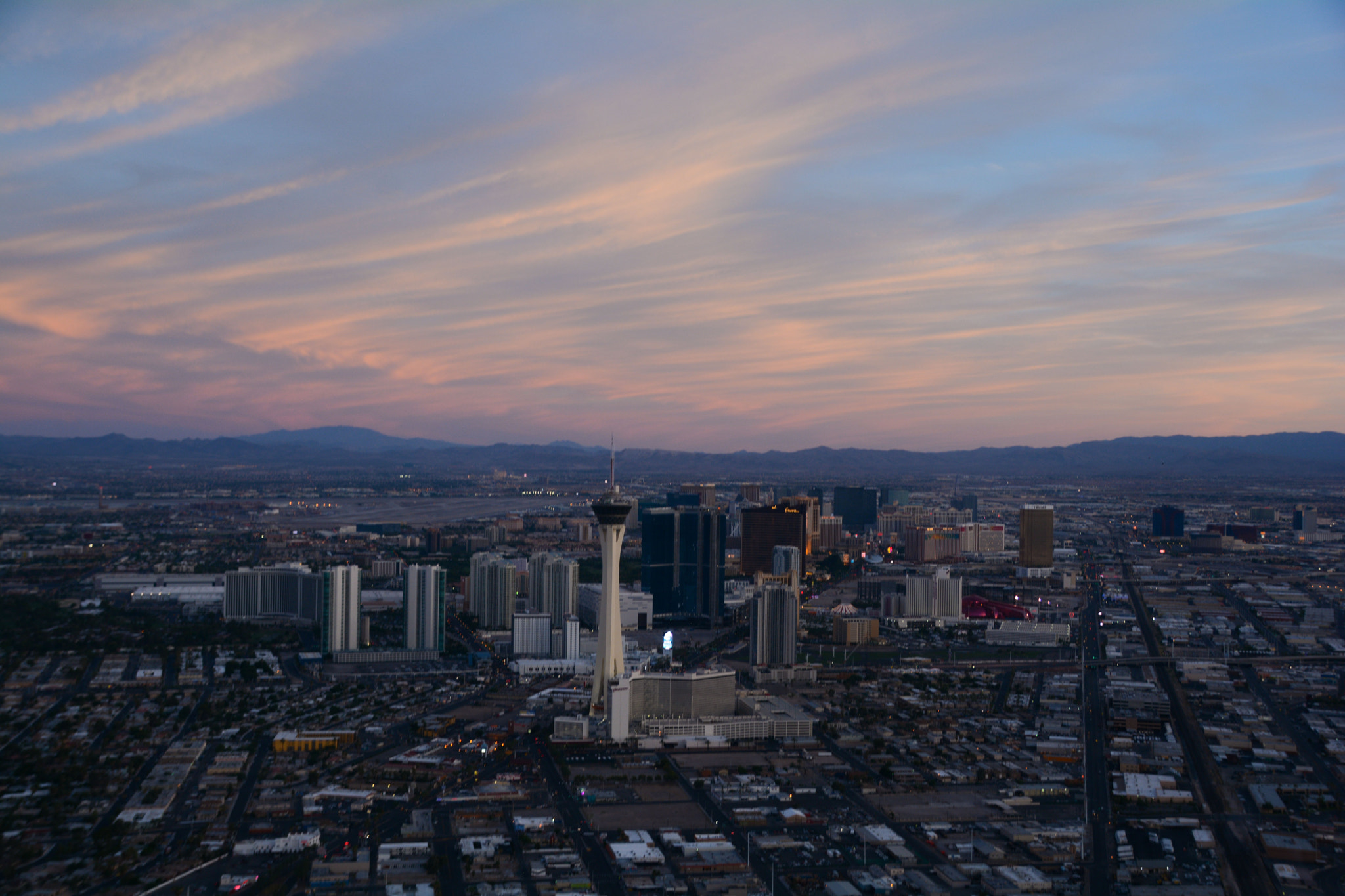 Sigma 18-200mm F3.5-6.3 II DC OS HSM sample photo. Las veags from the helicopter photography