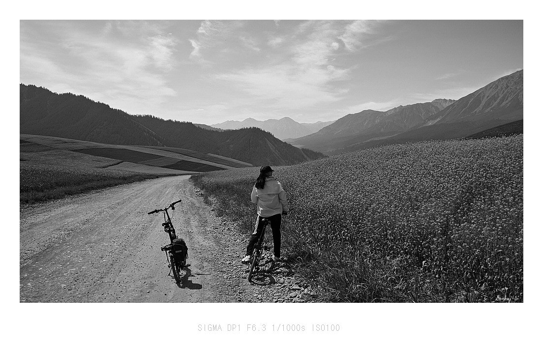 Sigma DP1 sample photo. Cycling tour around qilian mountains…… photography
