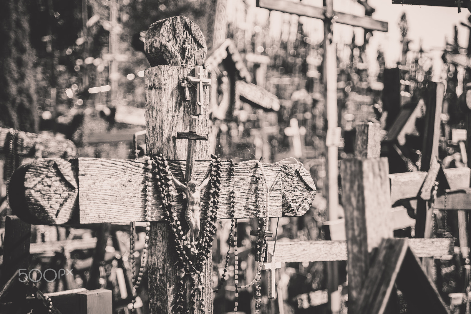 AF Zoom-Nikkor 35-70mm f/3.3-4.5 N sample photo. Hill of crosses, lithuania photography
