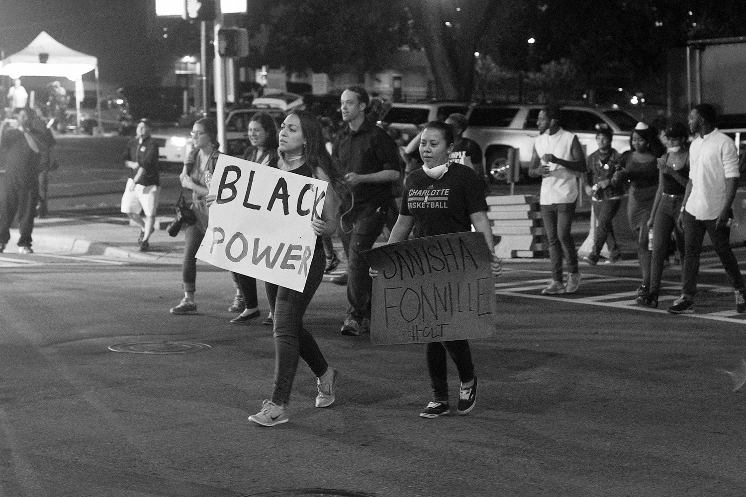 Sony a7S II + Sony DT 50mm F1.8 SAM sample photo. Protest thursday in charlotte, nc photography
