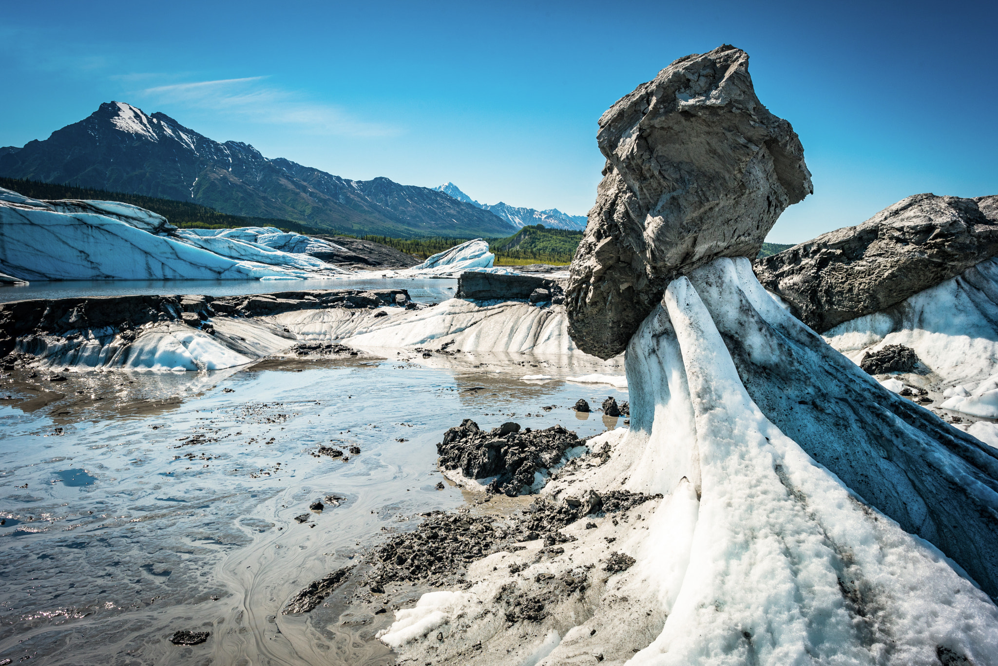 Nikon D750 + Nikon AF-S Nikkor 24mm F1.4G ED sample photo. Matanuska glacier photography