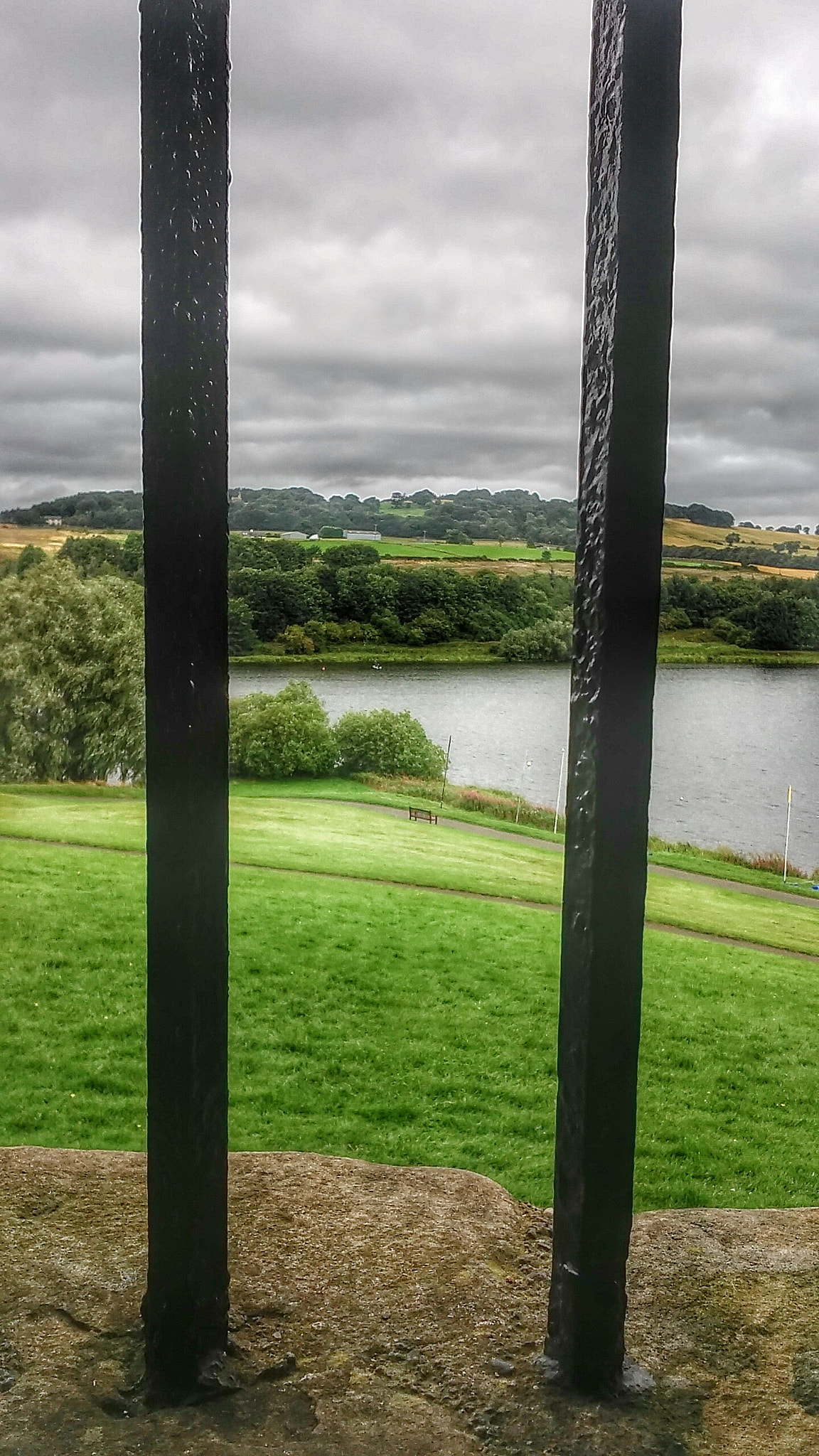 LG LEON 4G LTE sample photo. Behind bars photography