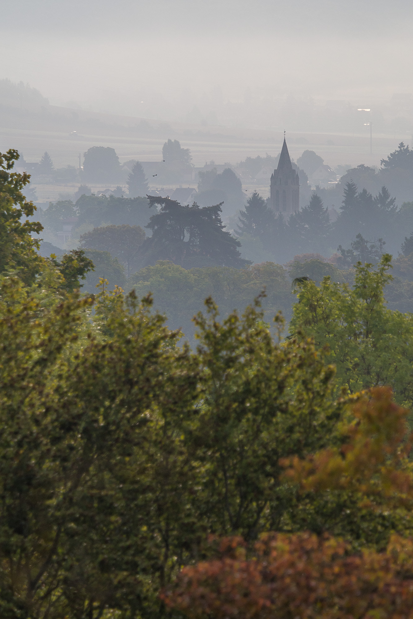 Olympus OM-D E-M10 sample photo. Misty village photography