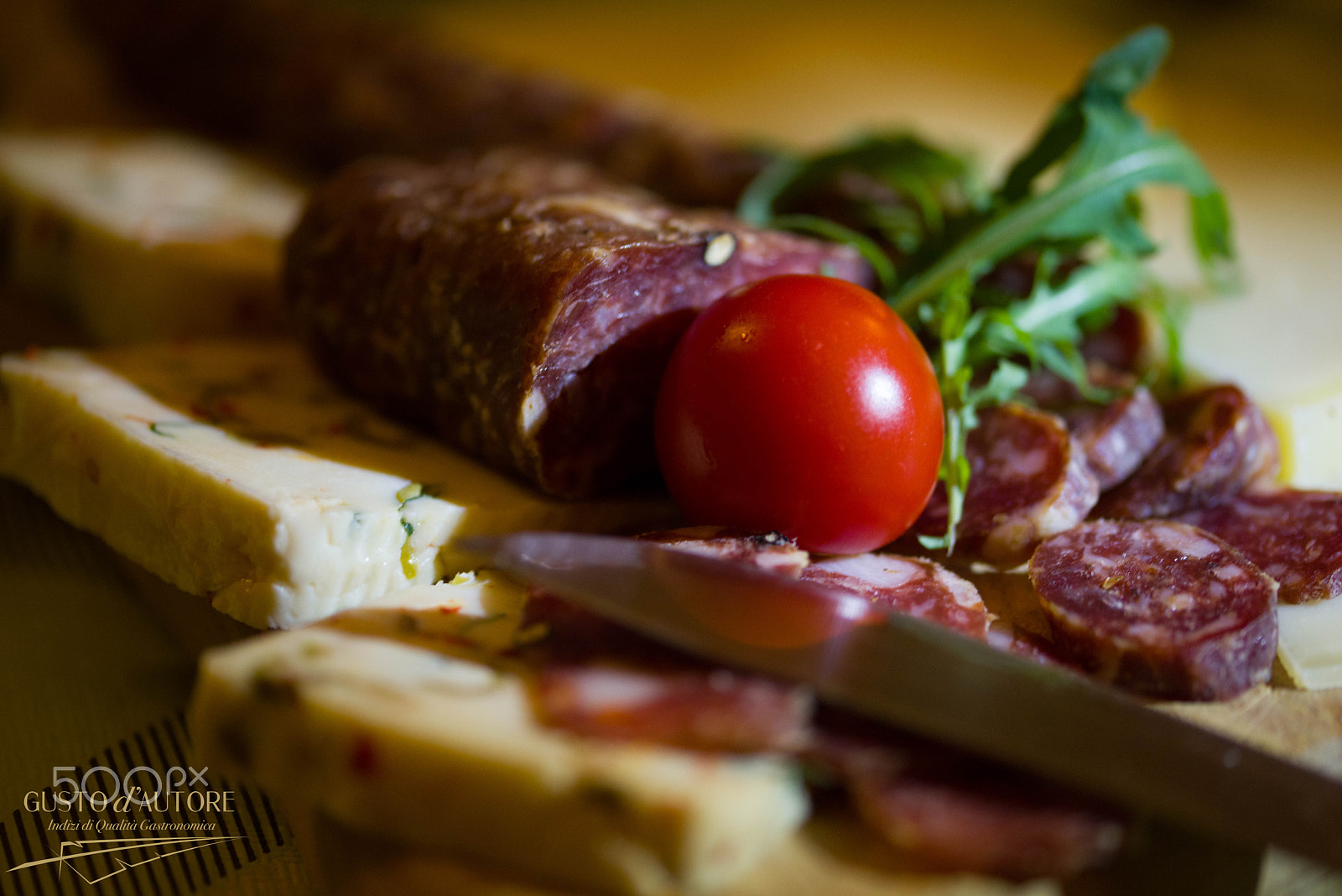 Sigma 105mm F2.8 EX DG OS HSM sample photo. Tagliere salumi photography