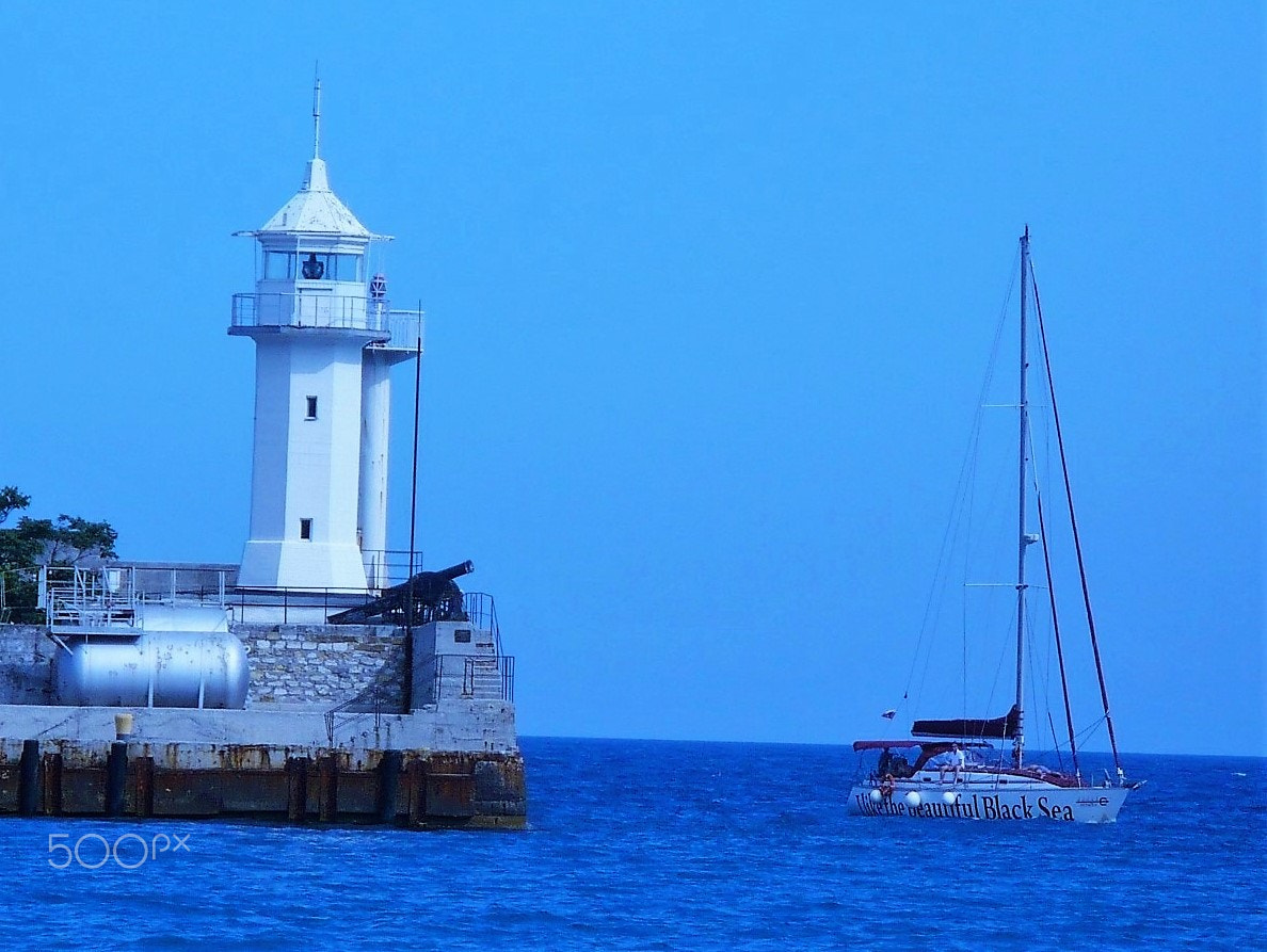 Panasonic DMC-LZ7 sample photo. Lighthouse on a sunny day.маяк в солнечную погоду photography