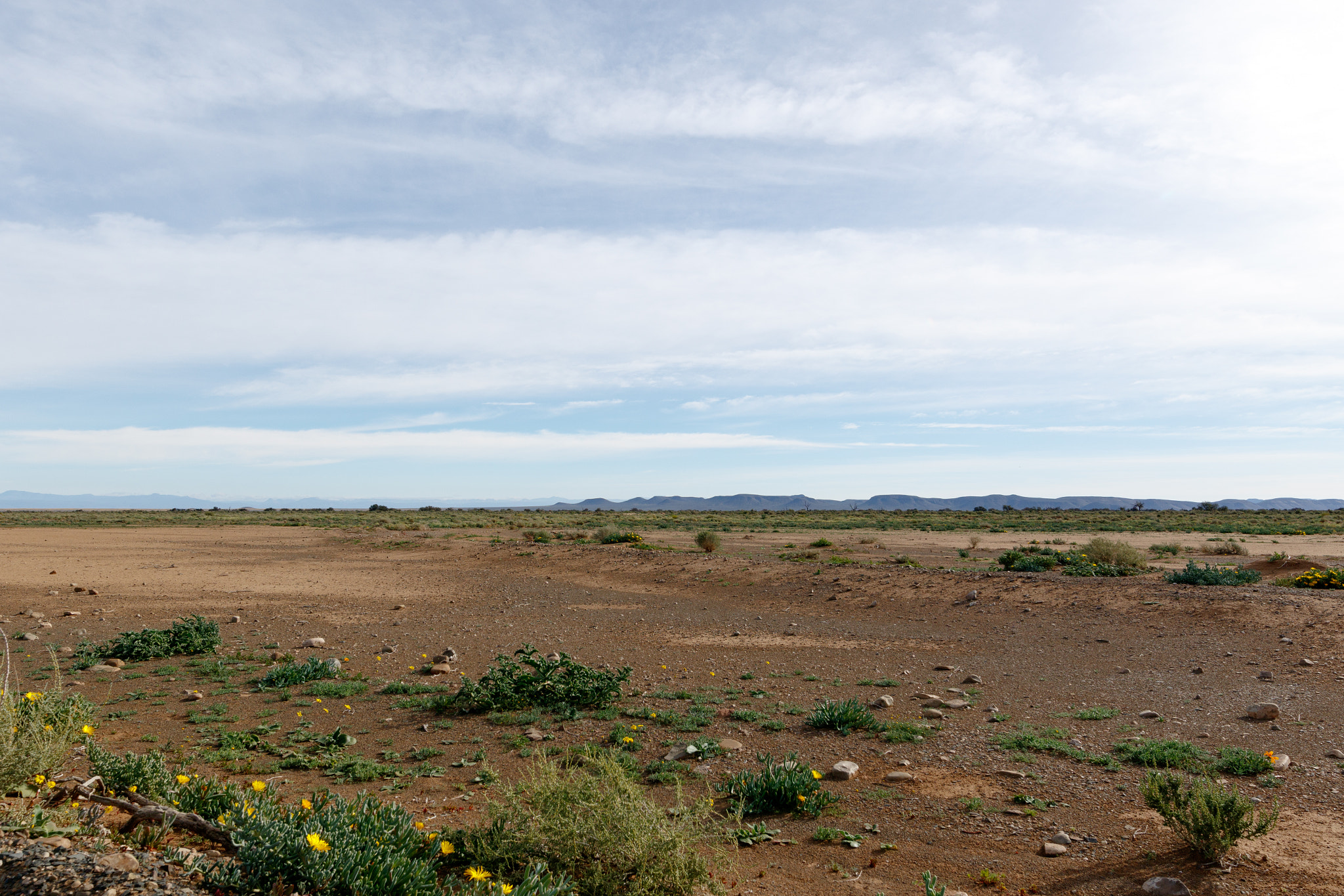 Canon EOS 7D Mark II sample photo. Empty space with blue clouds in tankwa karoo photography